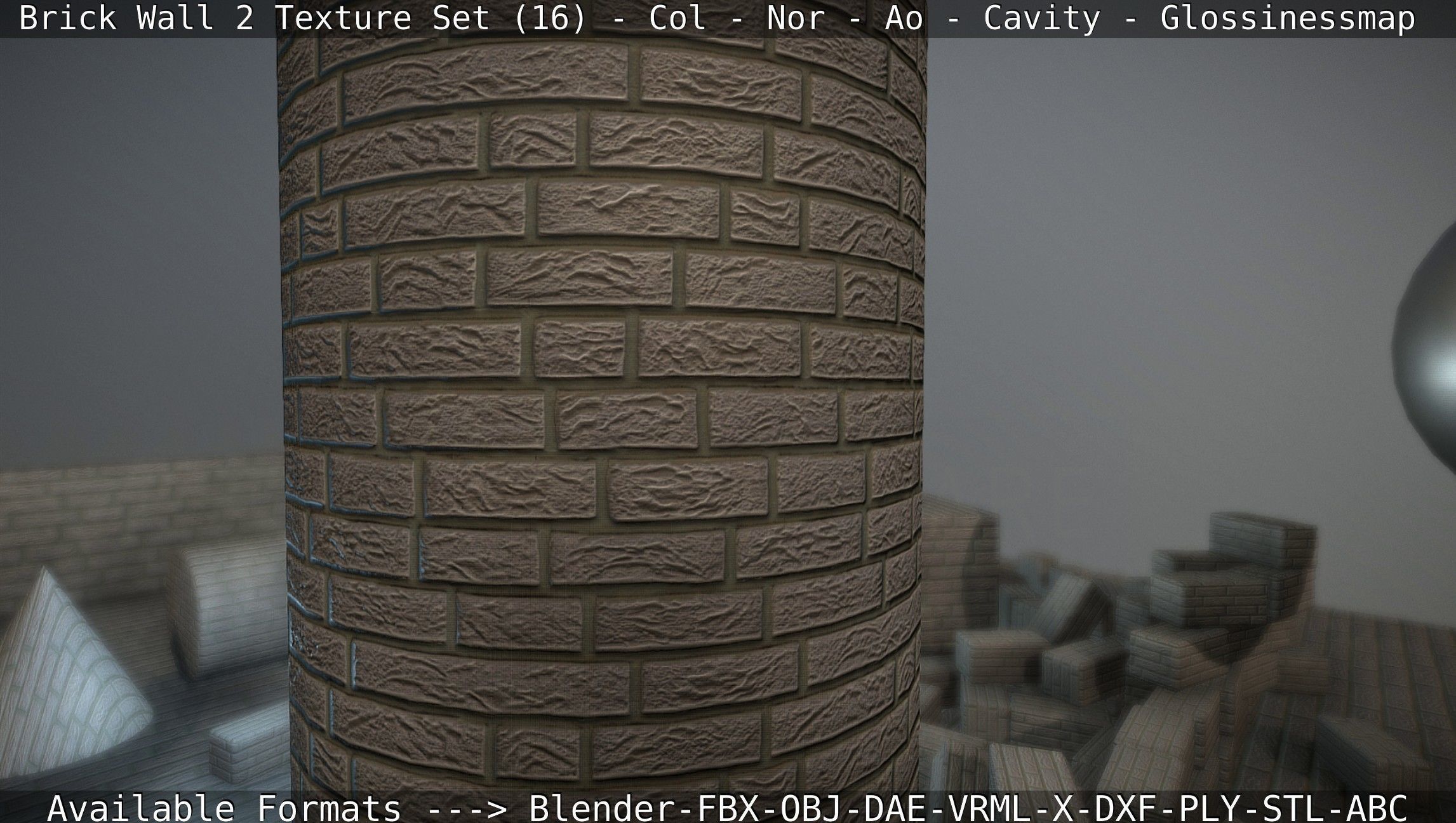 Brick Wall 2 - Texture Set 16 Texture_81