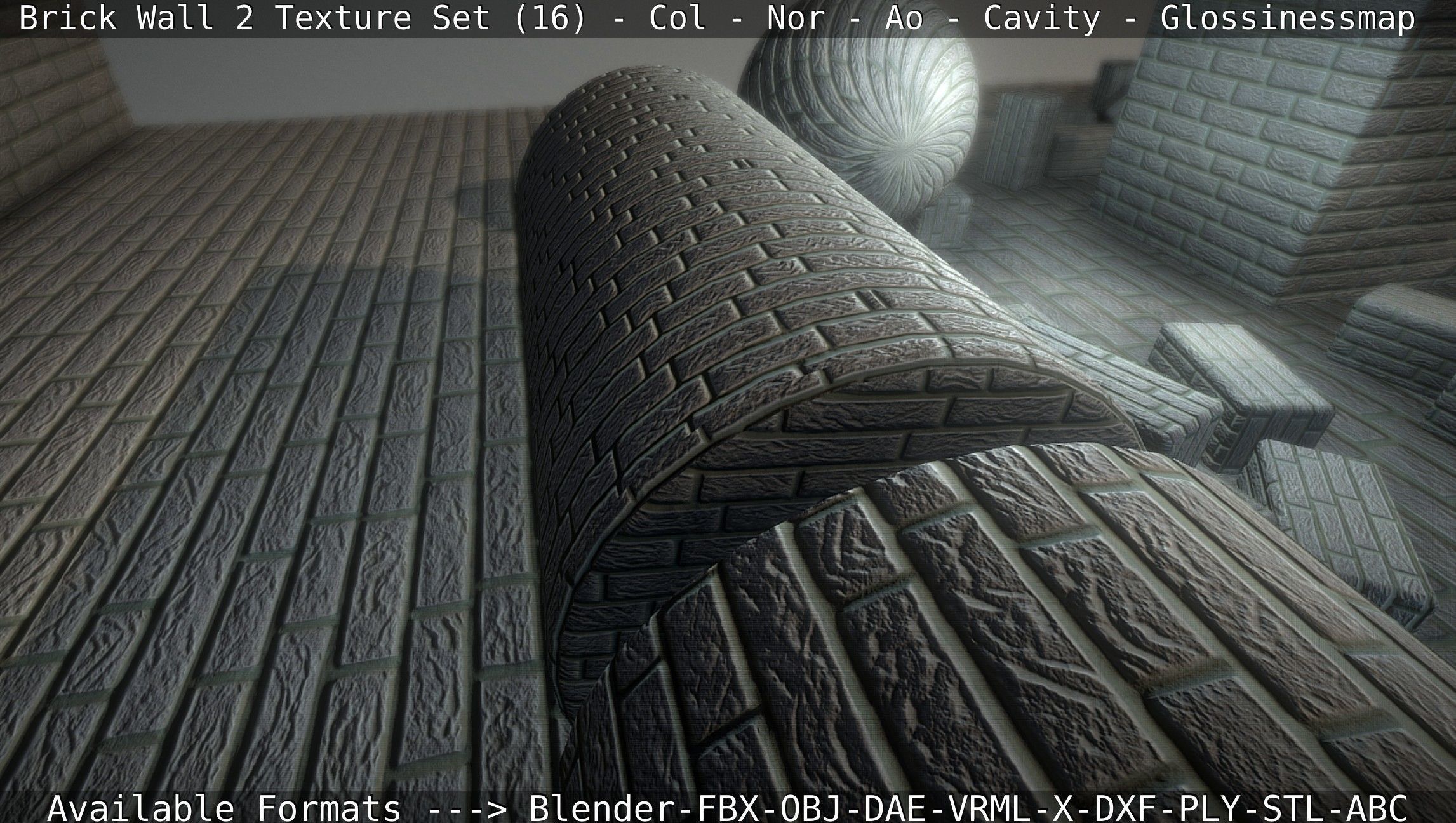 Brick Wall 2 - Texture Set 16 Texture_64