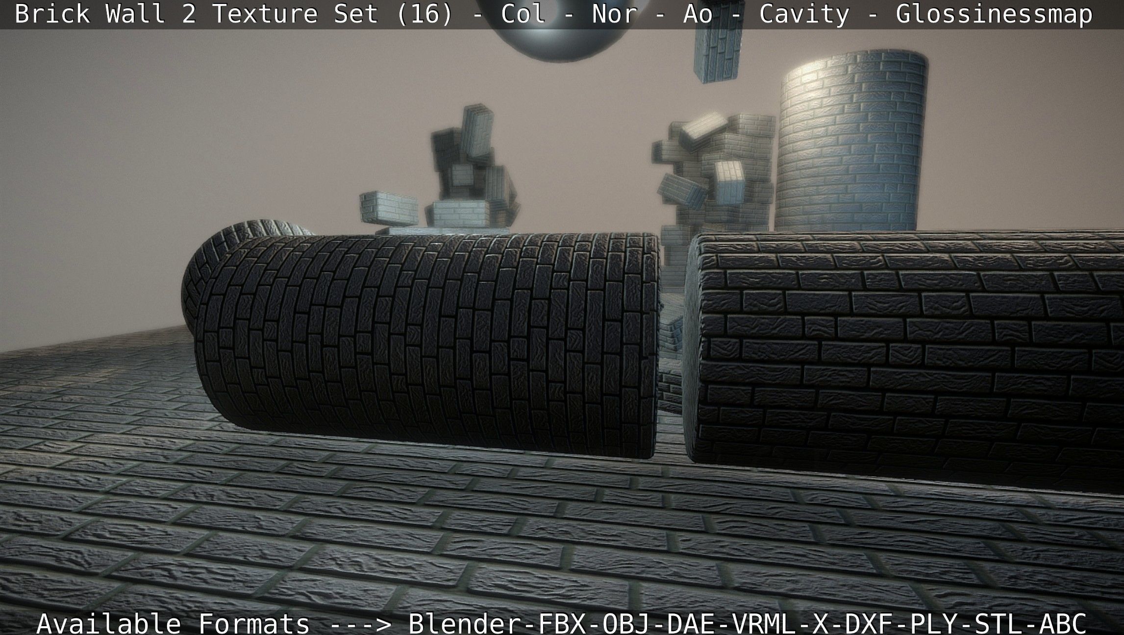 Brick Wall 2 - Texture Set 16 Texture_58