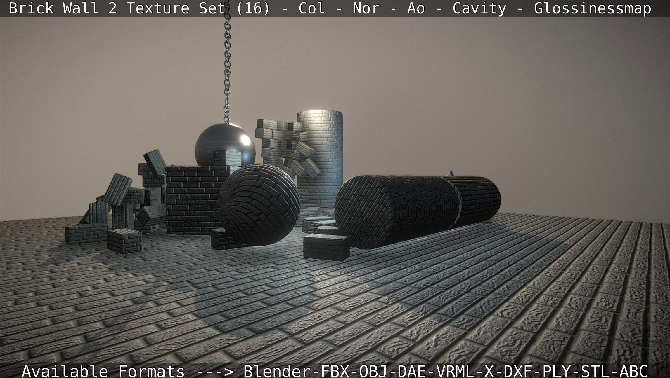 Brick Wall 2 - Texture Set 16 Texture_45