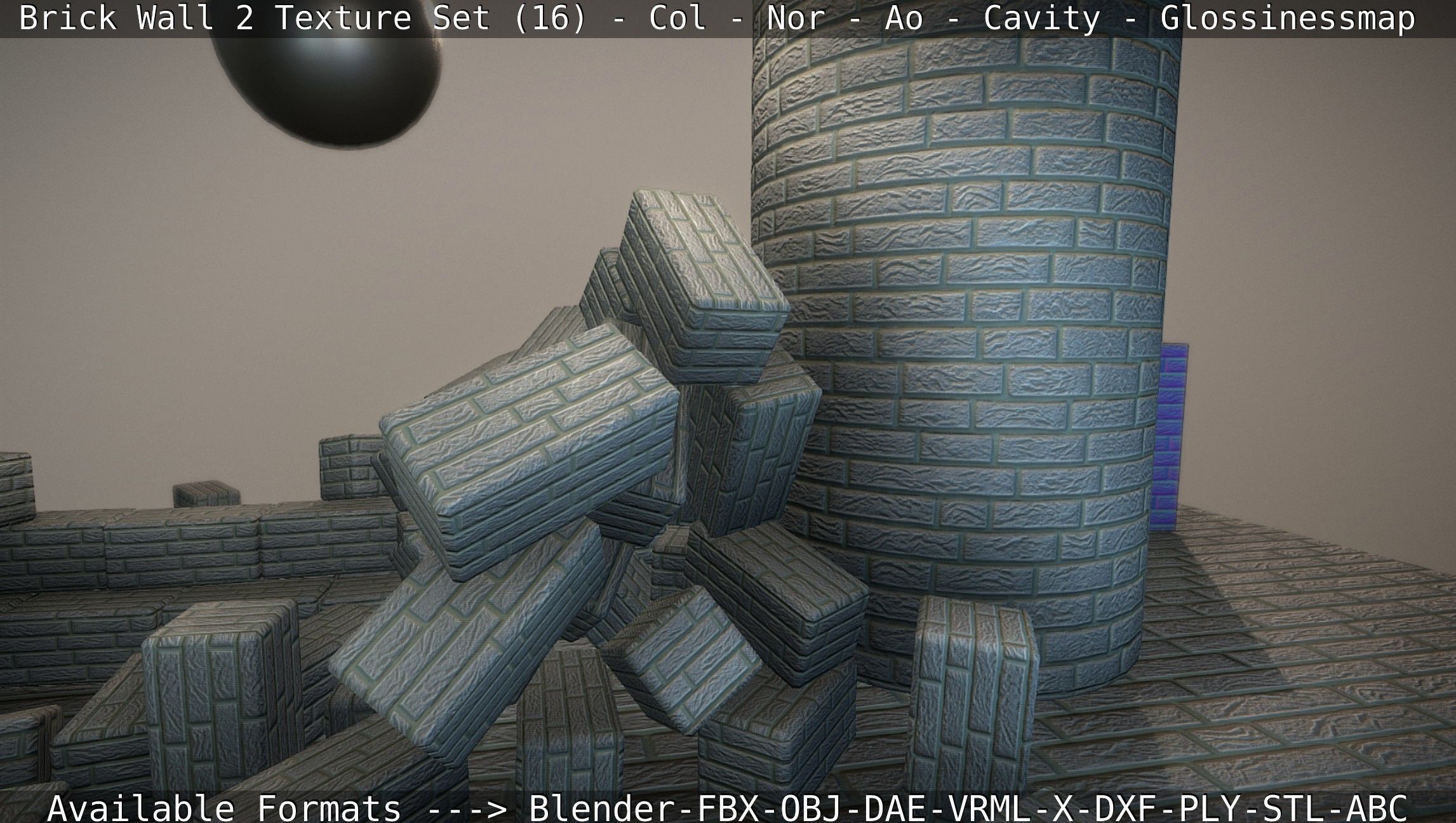 Brick Wall 2 - Texture Set 16 Texture_113