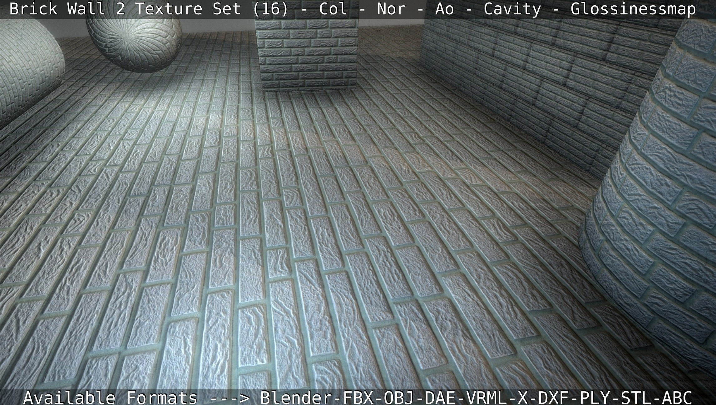 Brick Wall 2 - Texture Set 16 Texture_70