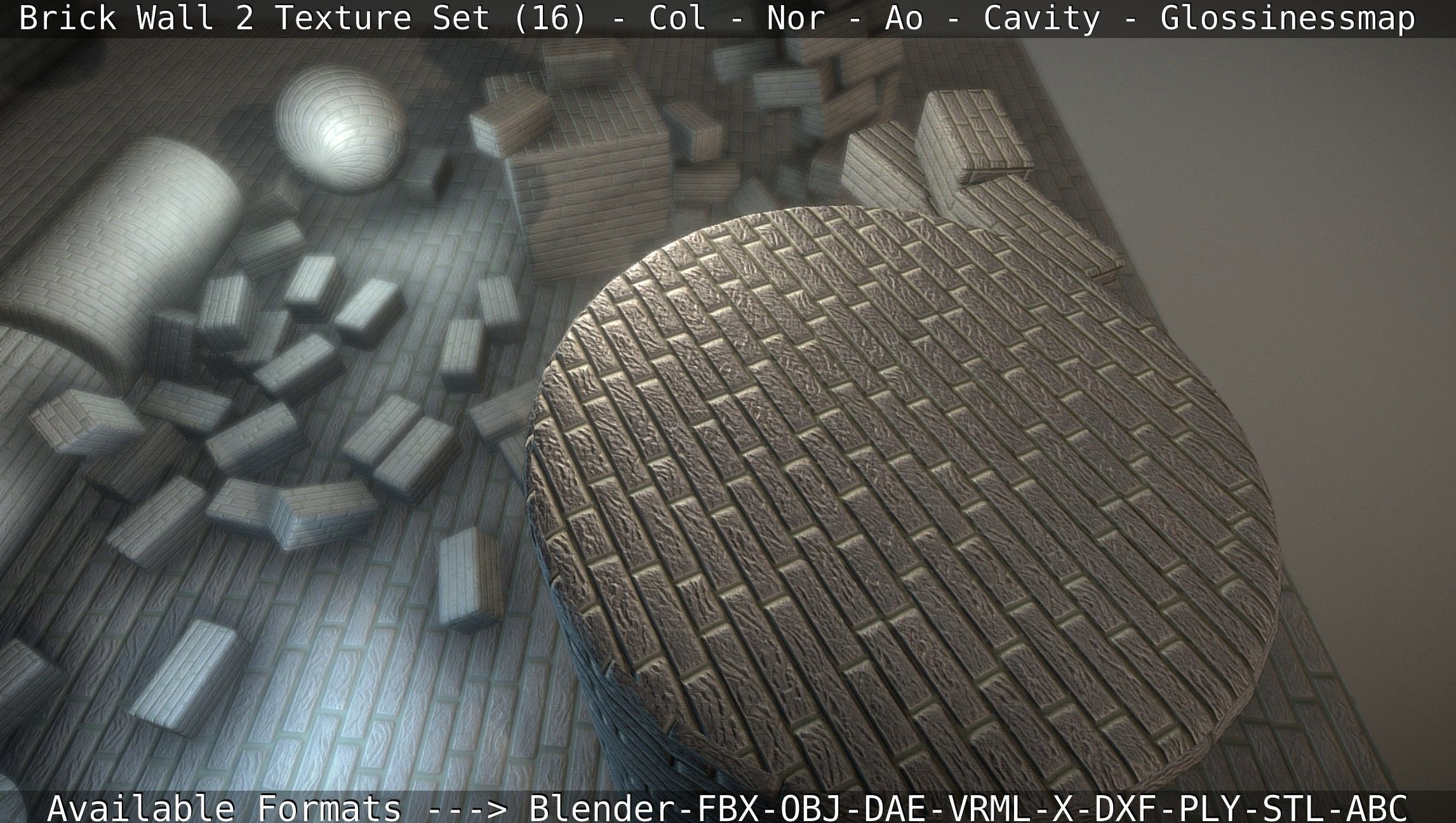 Brick Wall 2 - Texture Set 16 Texture_92