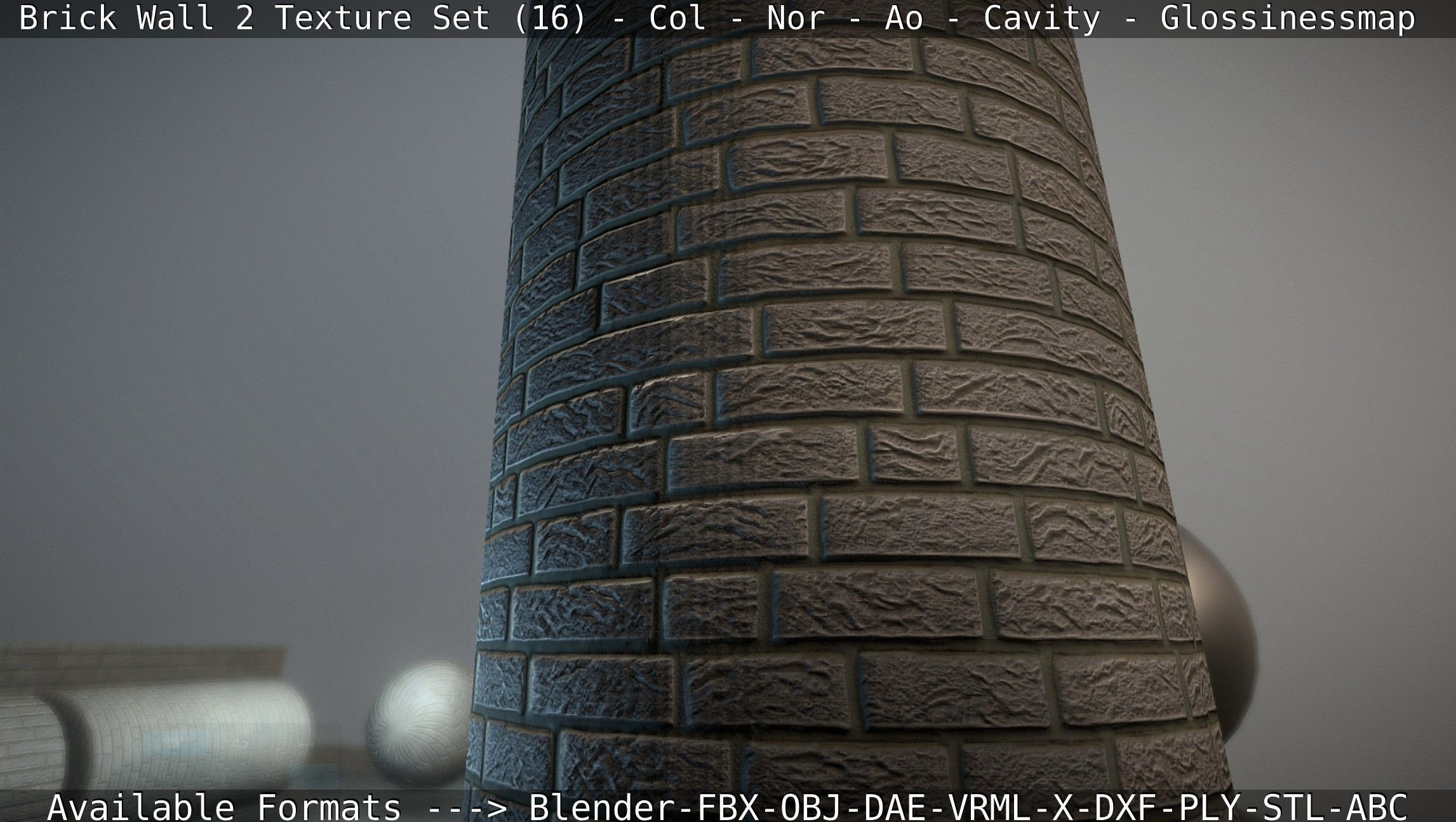 Brick Wall 2 - Texture Set 16 Texture_102