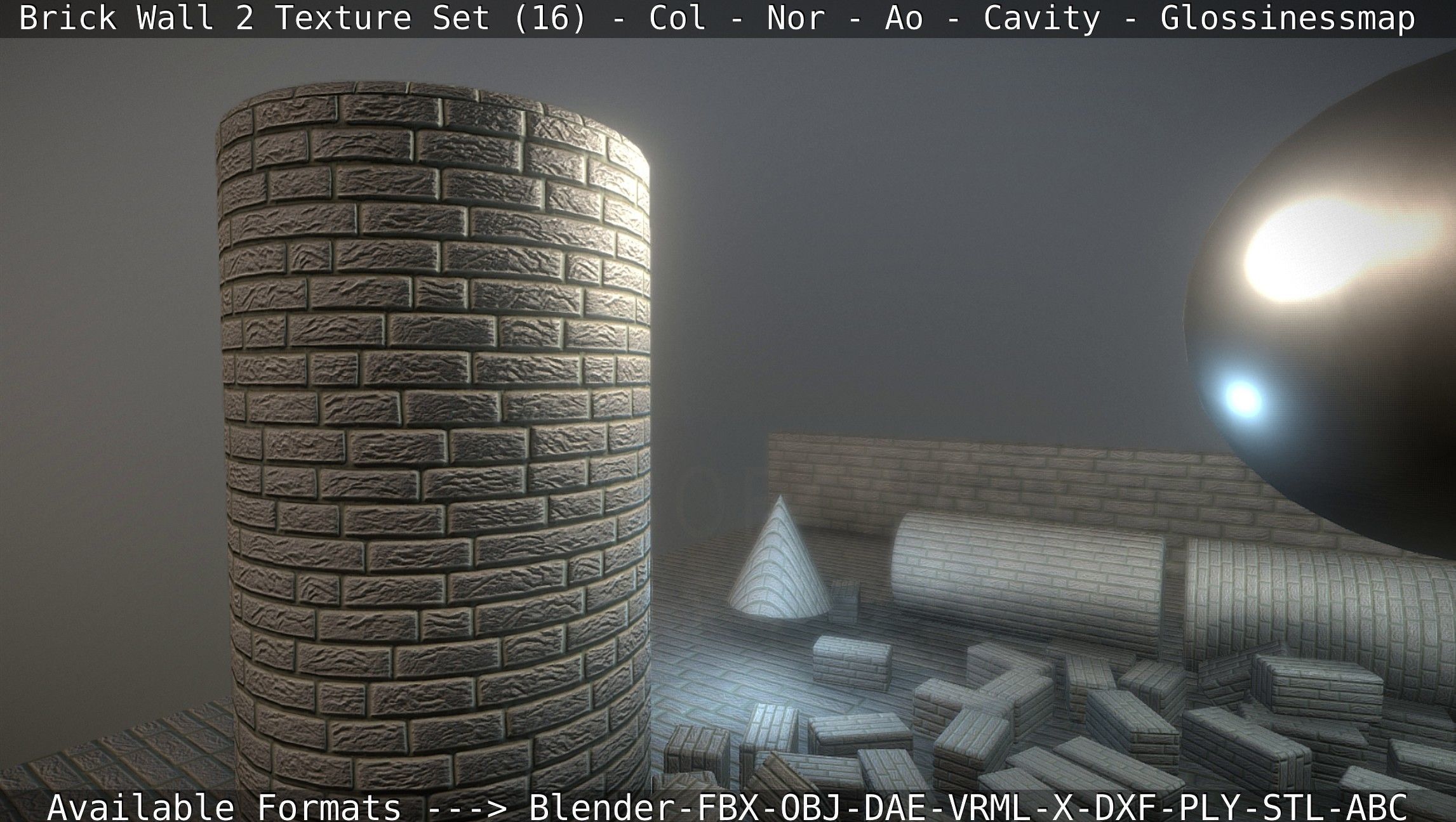 Brick Wall 2 - Texture Set 16 Texture_82