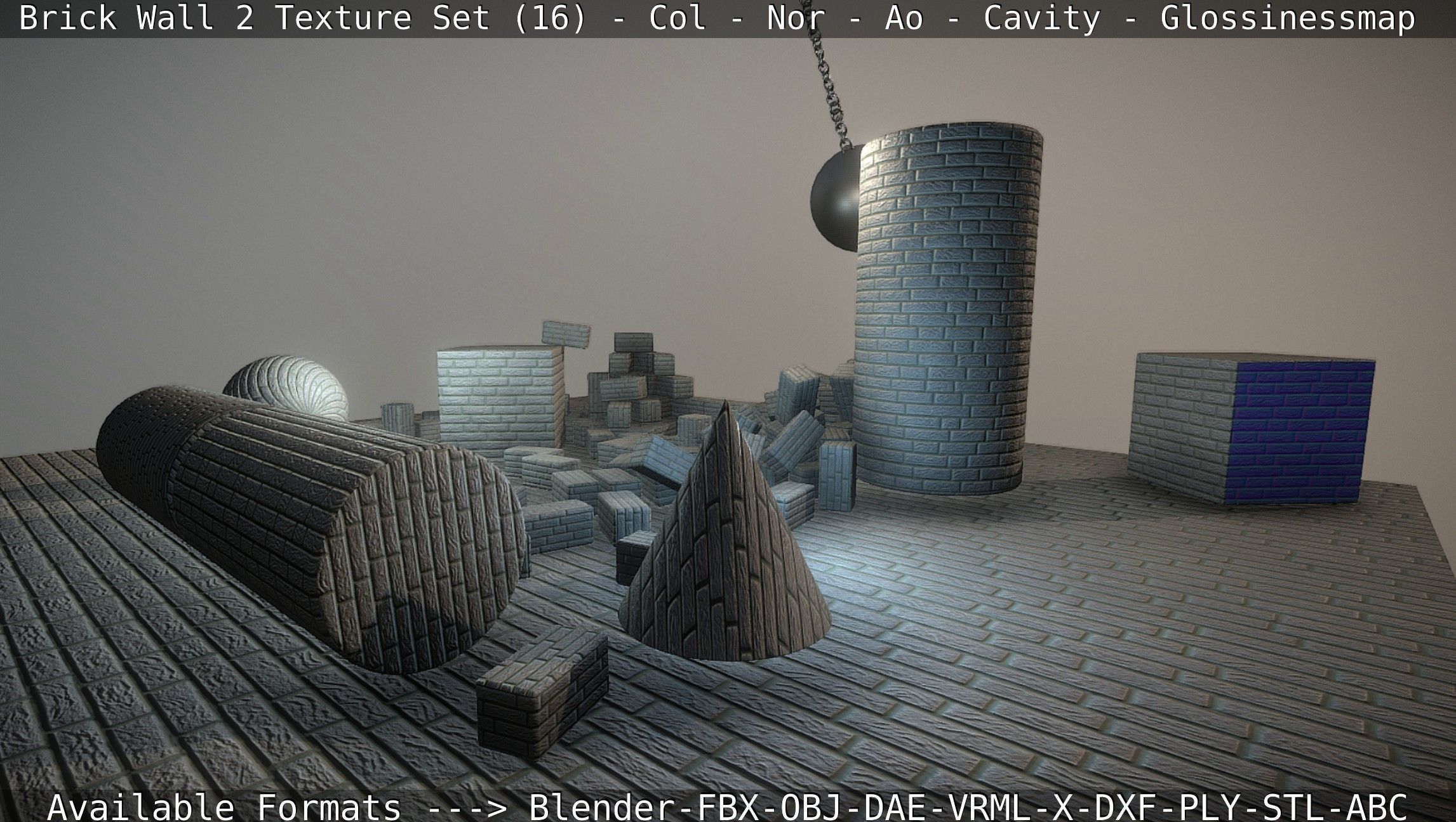 Brick Wall 2 - Texture Set 16 Texture_18