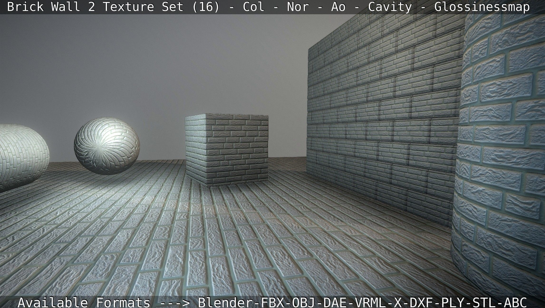 Brick Wall 2 - Texture Set 16 Texture_24