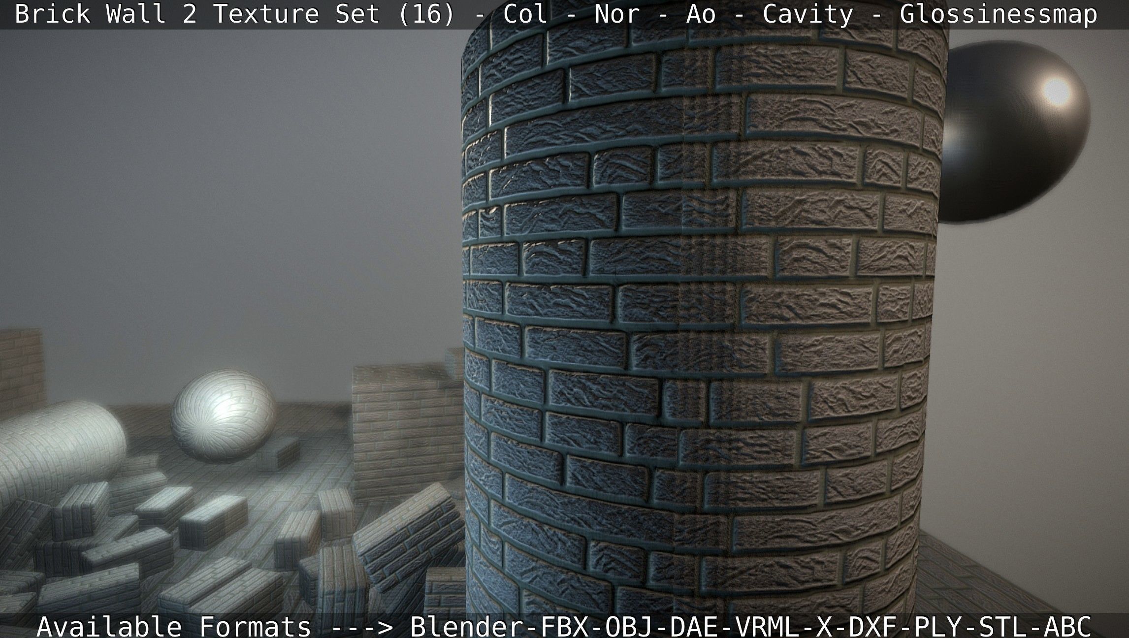 Brick Wall 2 - Texture Set 16 Texture_78