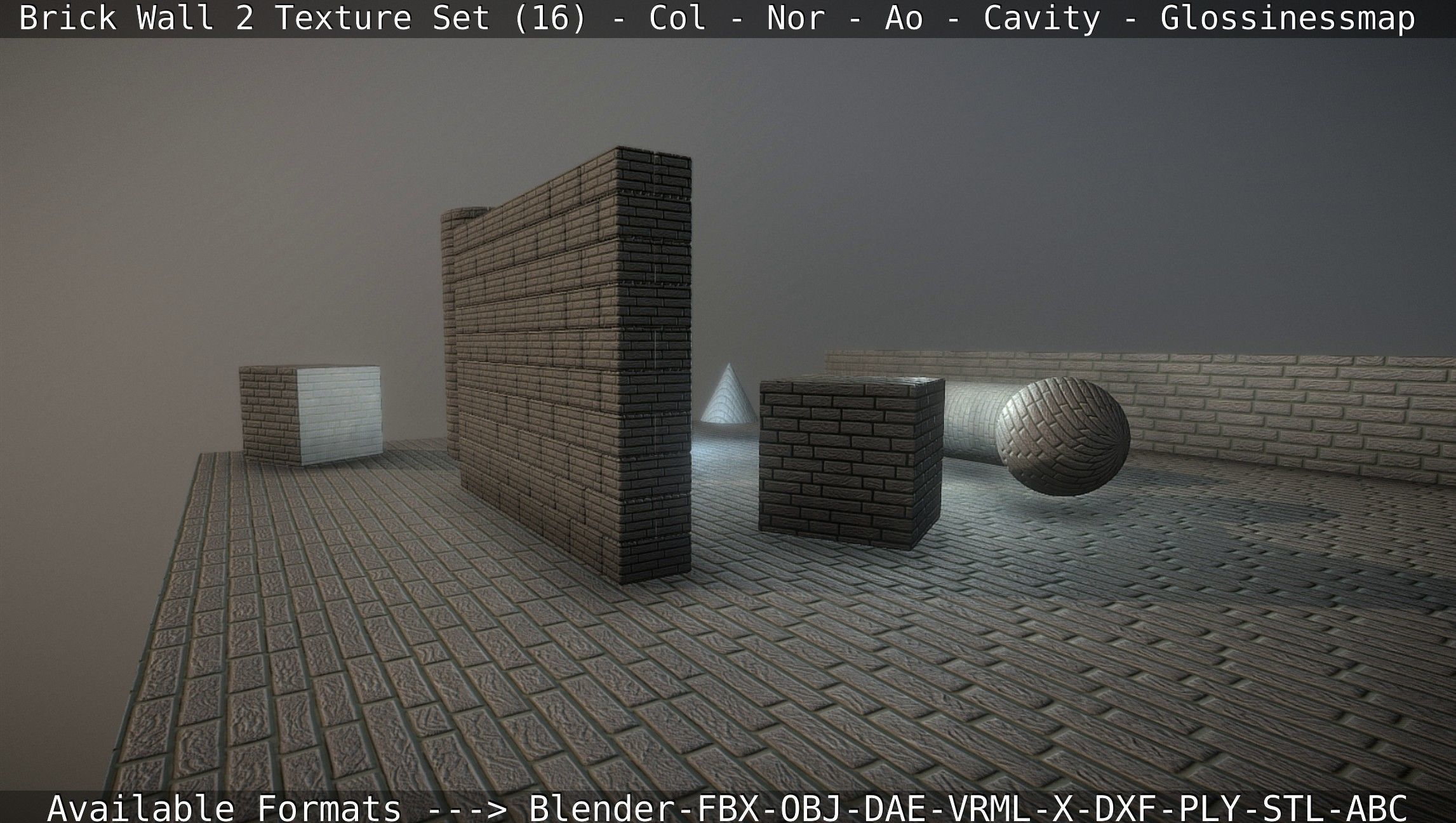 Brick Wall 2 - Texture Set 16 Texture_39