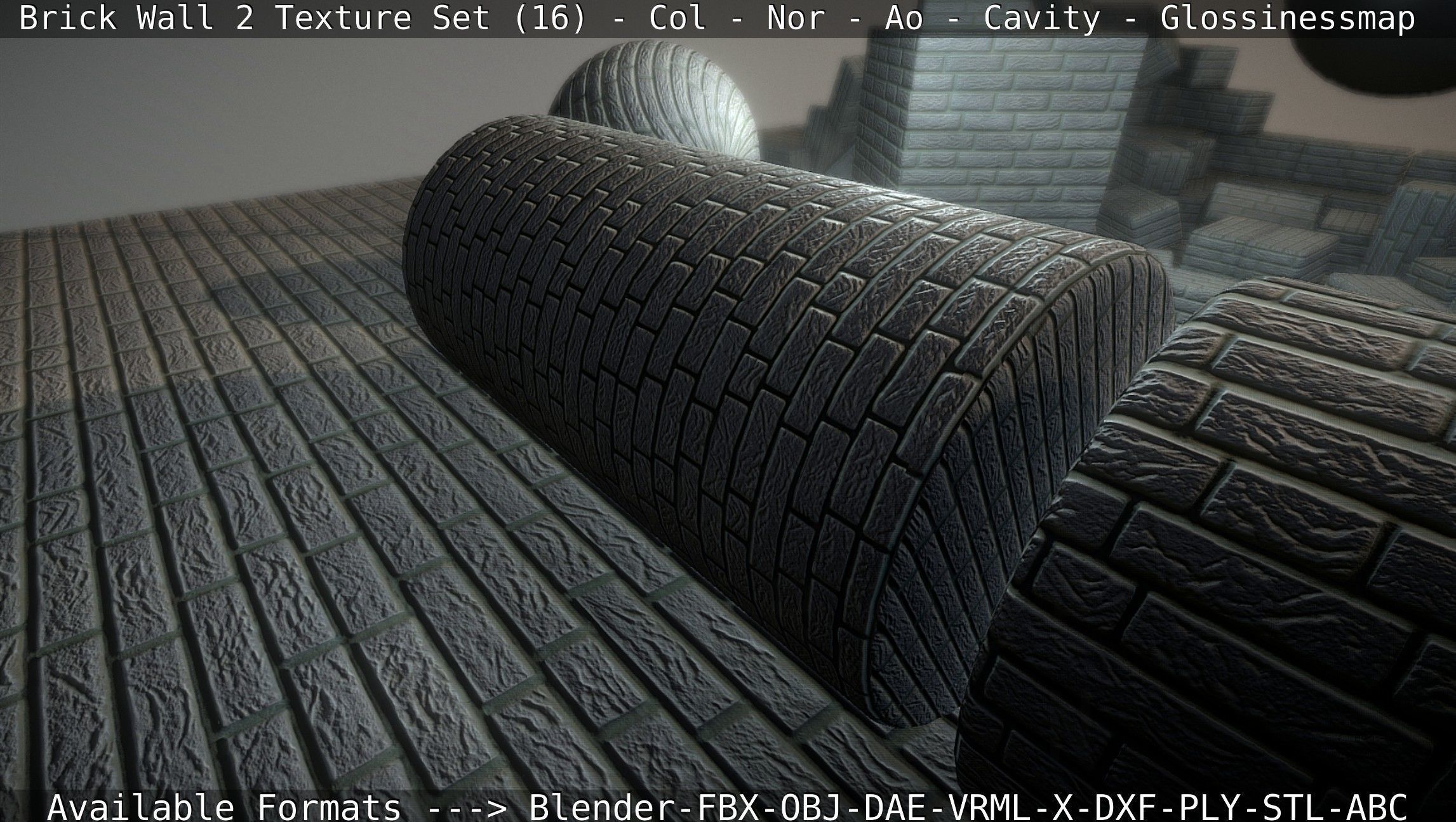 Brick Wall 2 - Texture Set 16 Texture_60