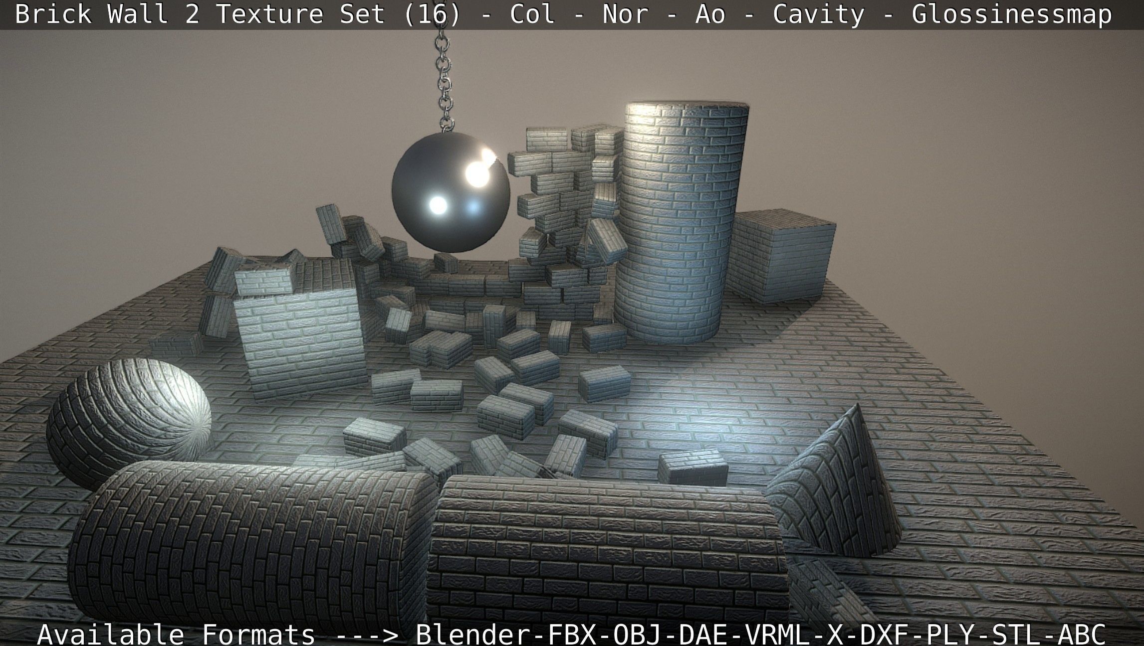 Brick Wall 2 - Texture Set 16 Texture_16