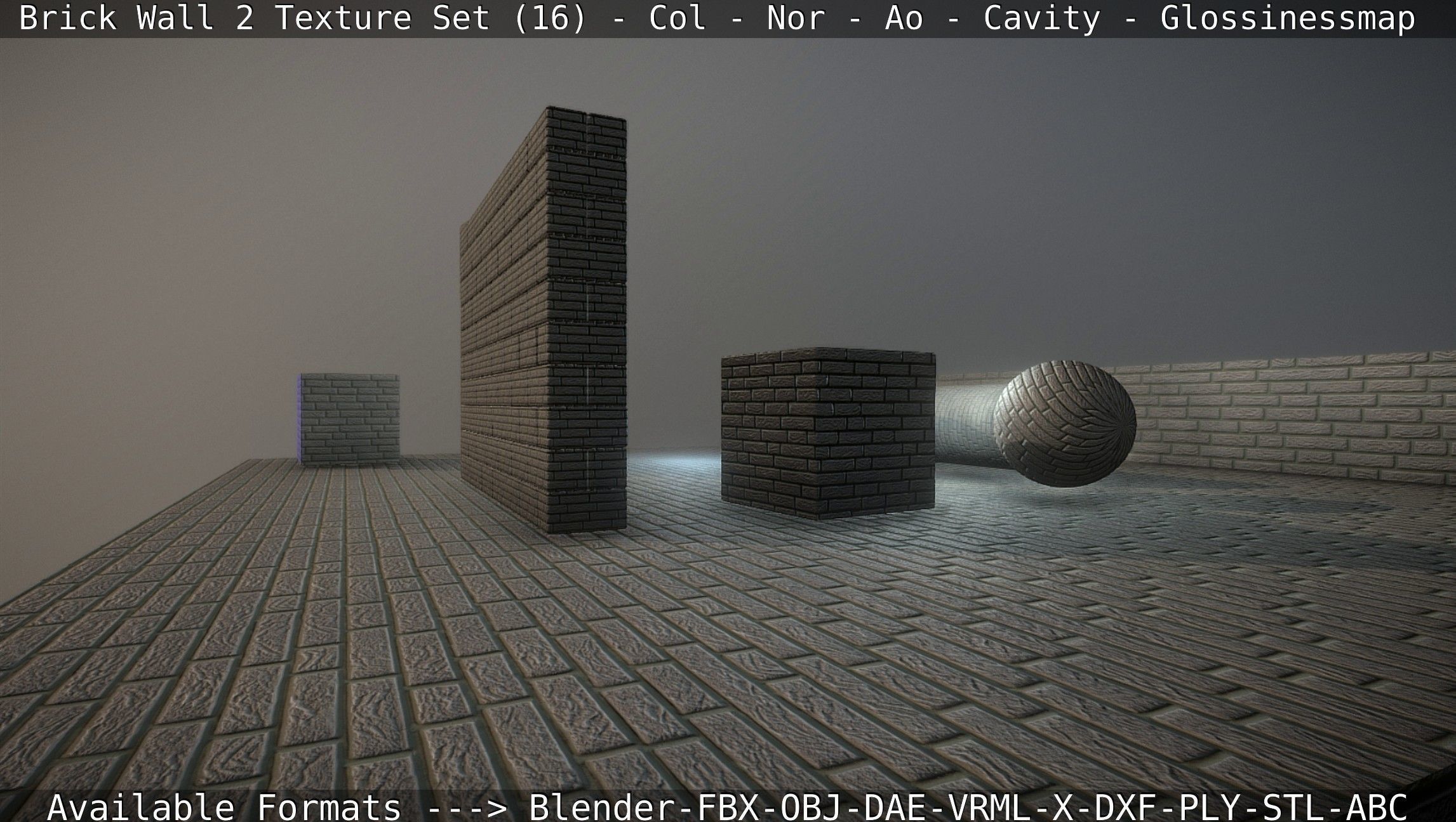 Brick Wall 2 - Texture Set 16 Texture_40