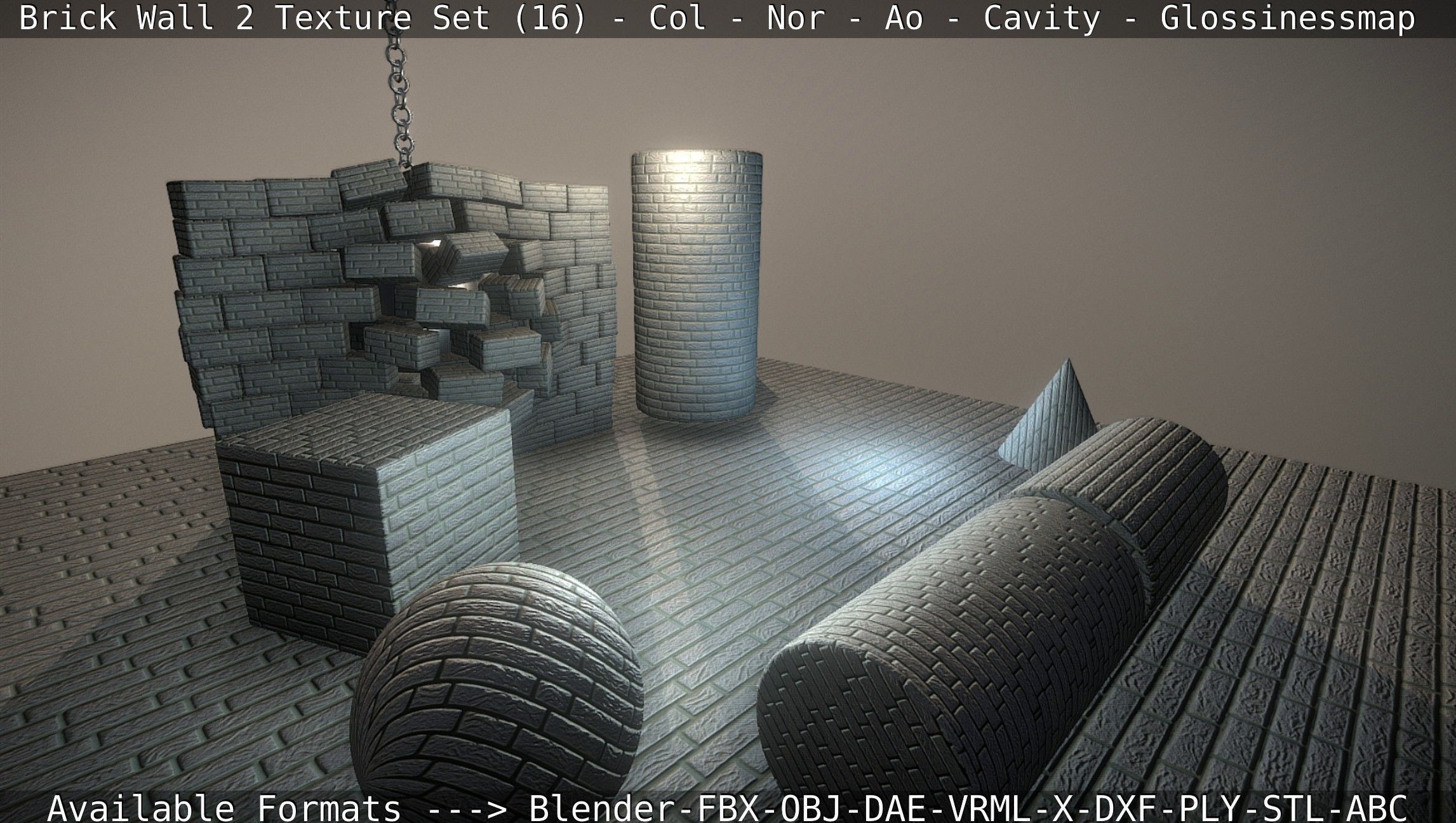 Brick Wall 2 - Texture Set 16 Texture_12