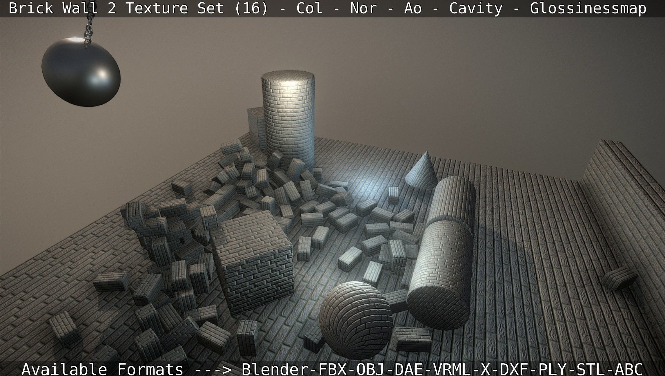 Brick Wall 2 - Texture Set 16 Texture_33