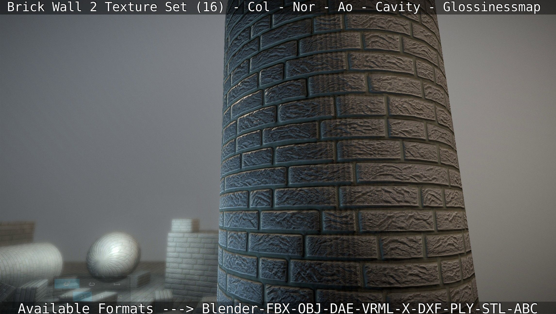 Brick Wall 2 - Texture Set 16 Texture_110