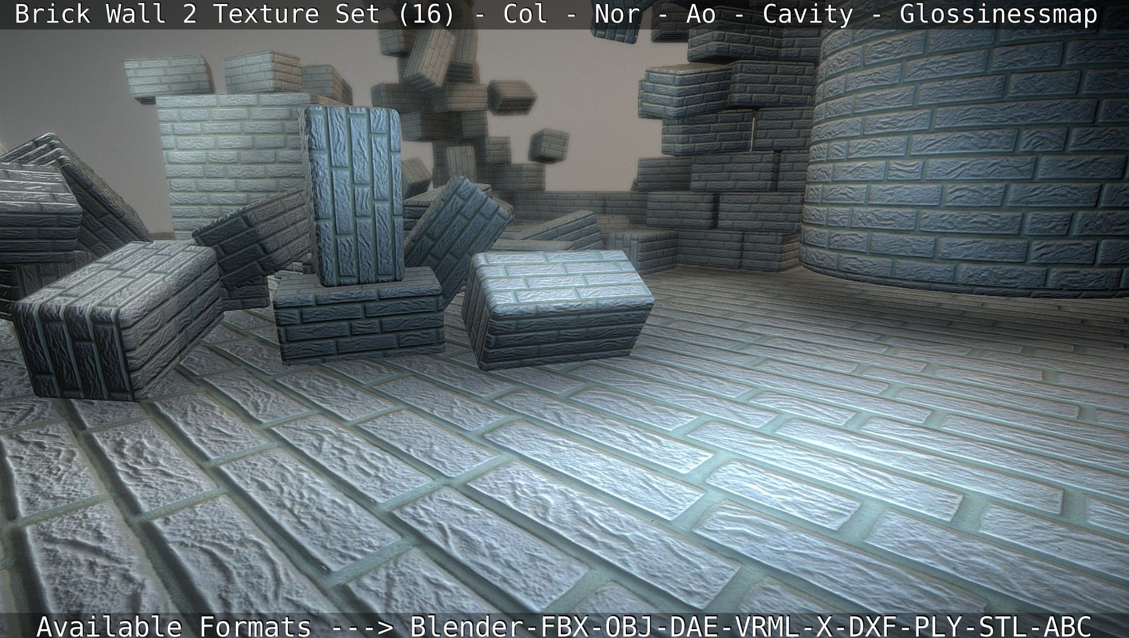 Brick Wall 2 - Texture Set 16 Texture_72