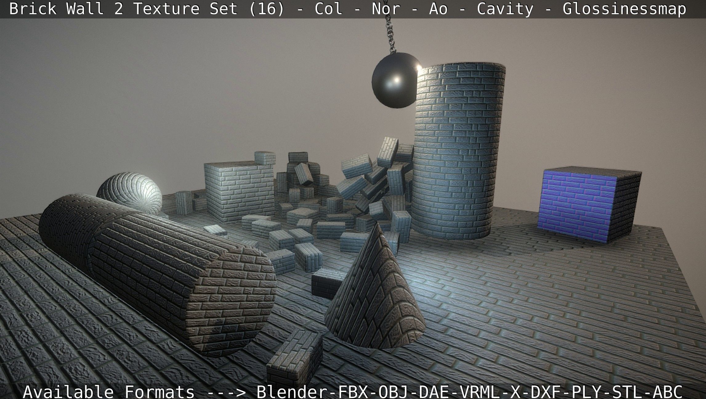 Brick Wall 2 - Texture Set 16 Texture_19