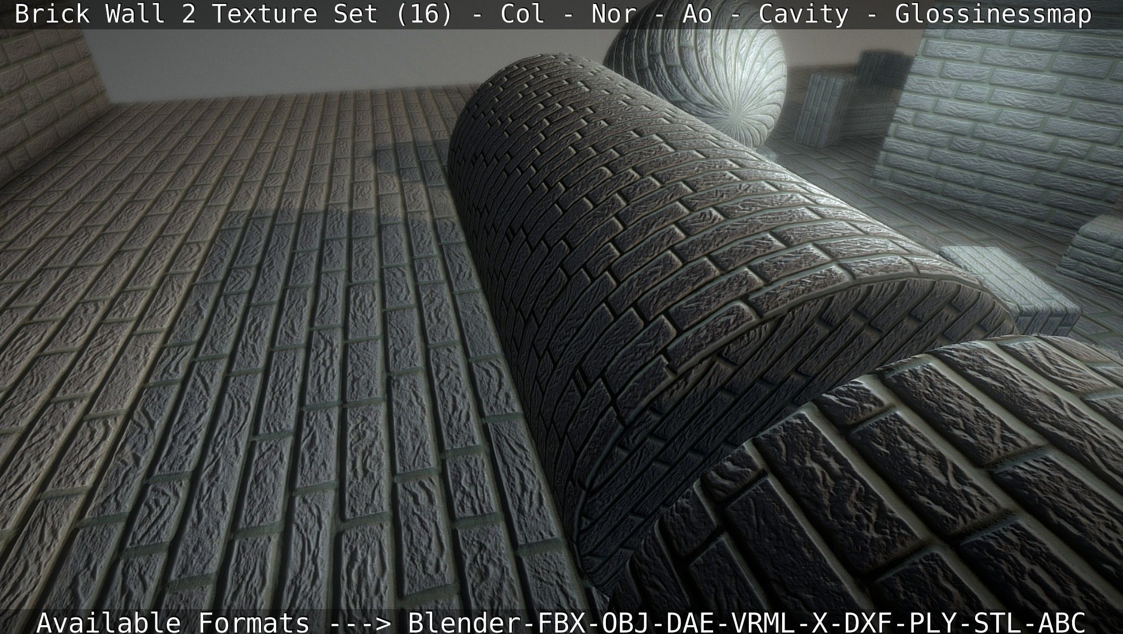 Brick Wall 2 - Texture Set 16 Texture_63