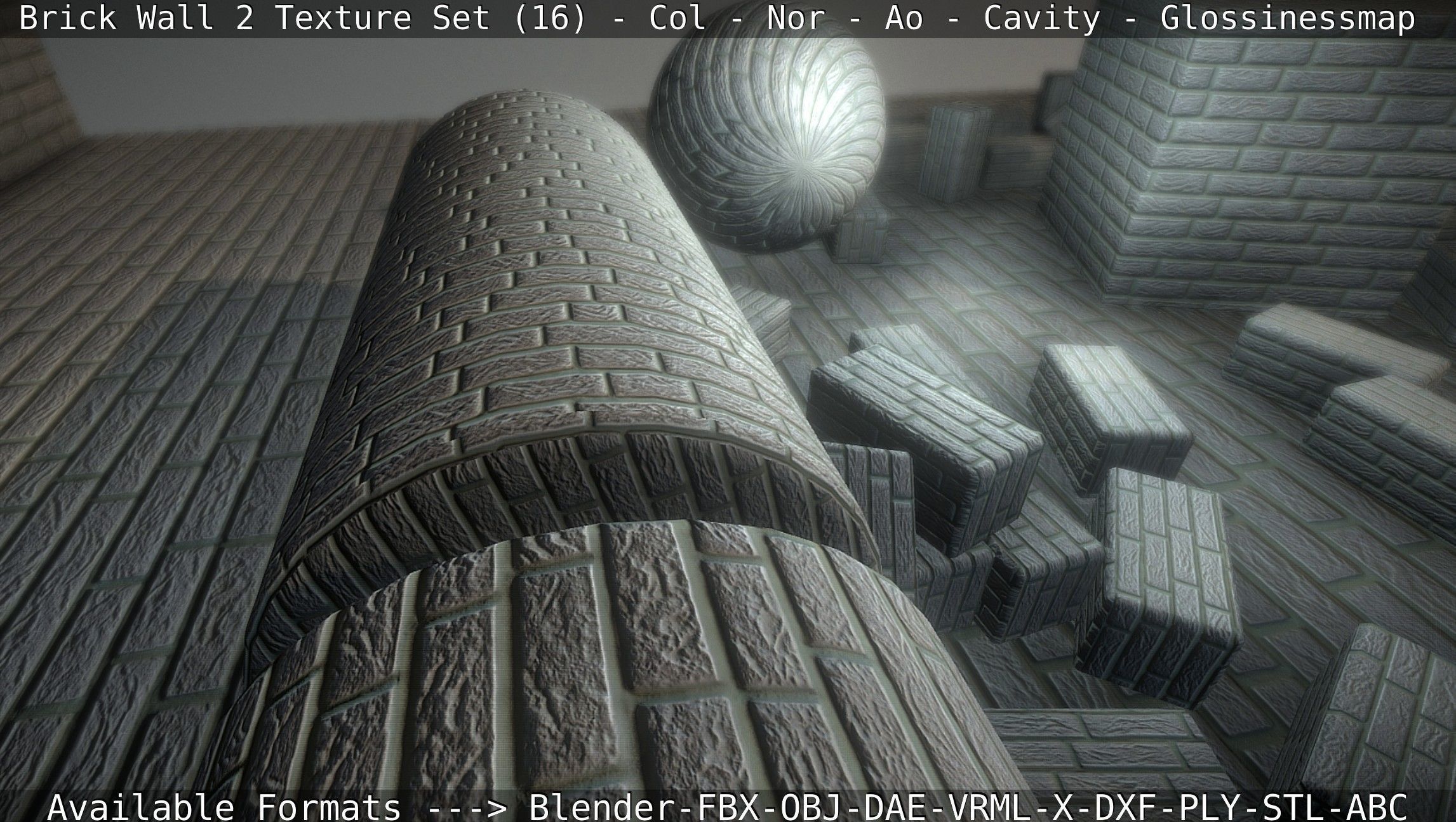 Brick Wall 2 - Texture Set 16 Texture_62