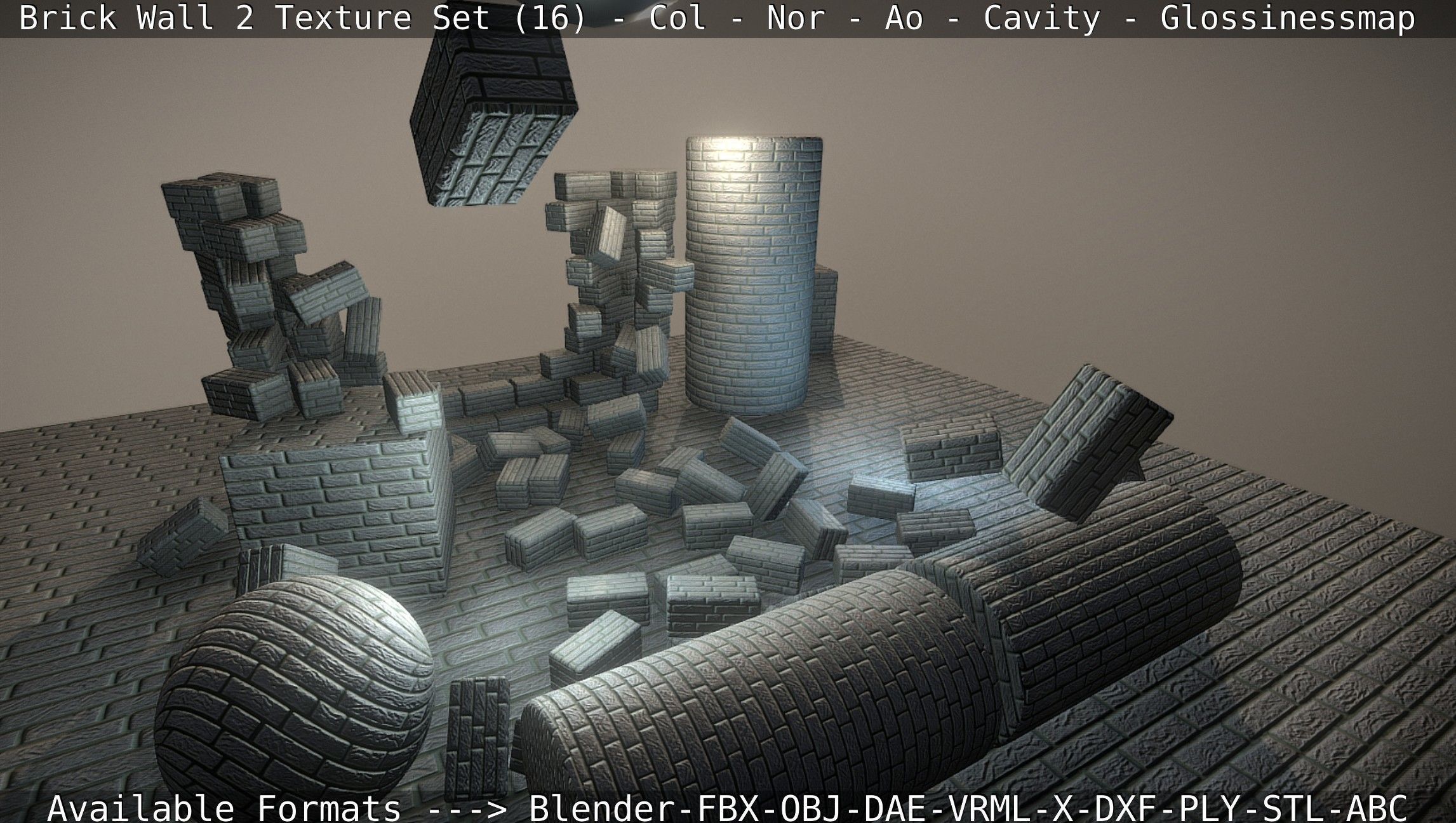 Brick Wall 2 - Texture Set 16 Texture_13