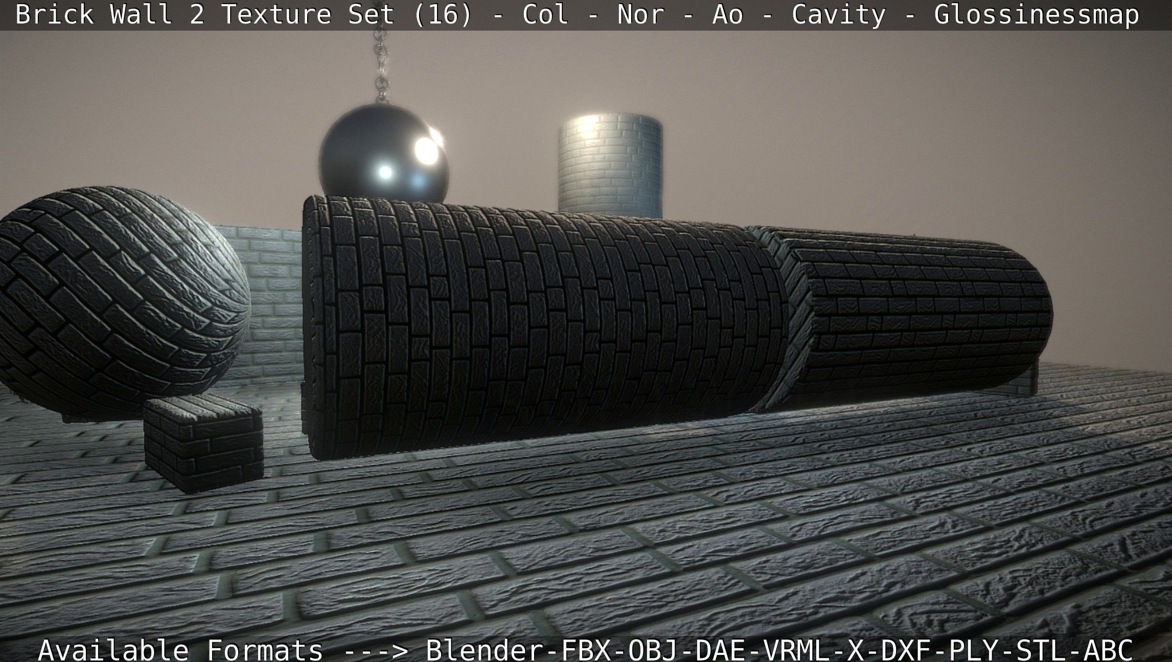 Brick Wall 2 - Texture Set 16 Texture_52