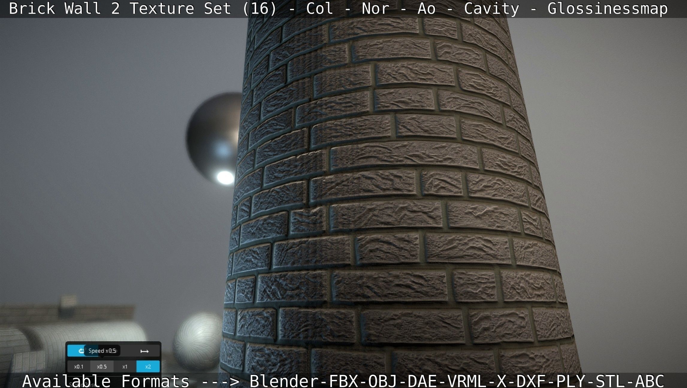 Brick Wall 2 - Texture Set 16 Texture_104