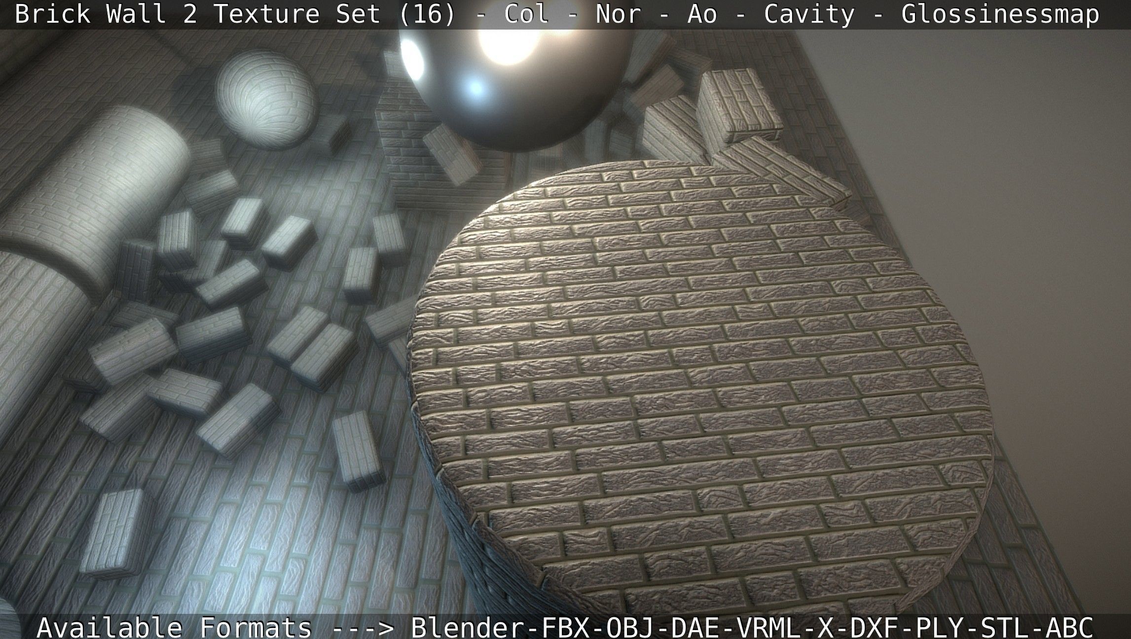 Brick Wall 2 - Texture Set 16 Texture_90