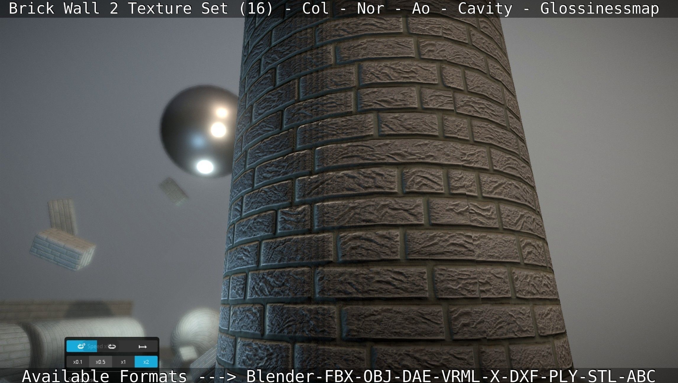 Brick Wall 2 - Texture Set 16 Texture_103