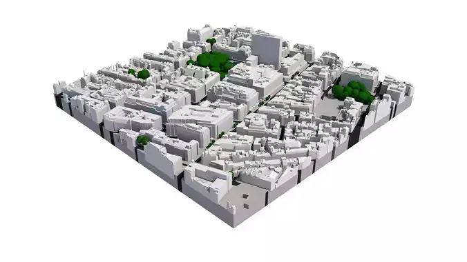 London city tile Level 2 block TQ2881 South East 3D model