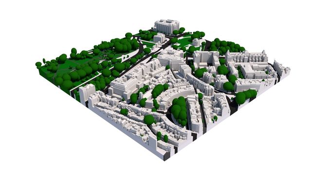 London city tile Level 2 block TQ2879 North West 3D model
