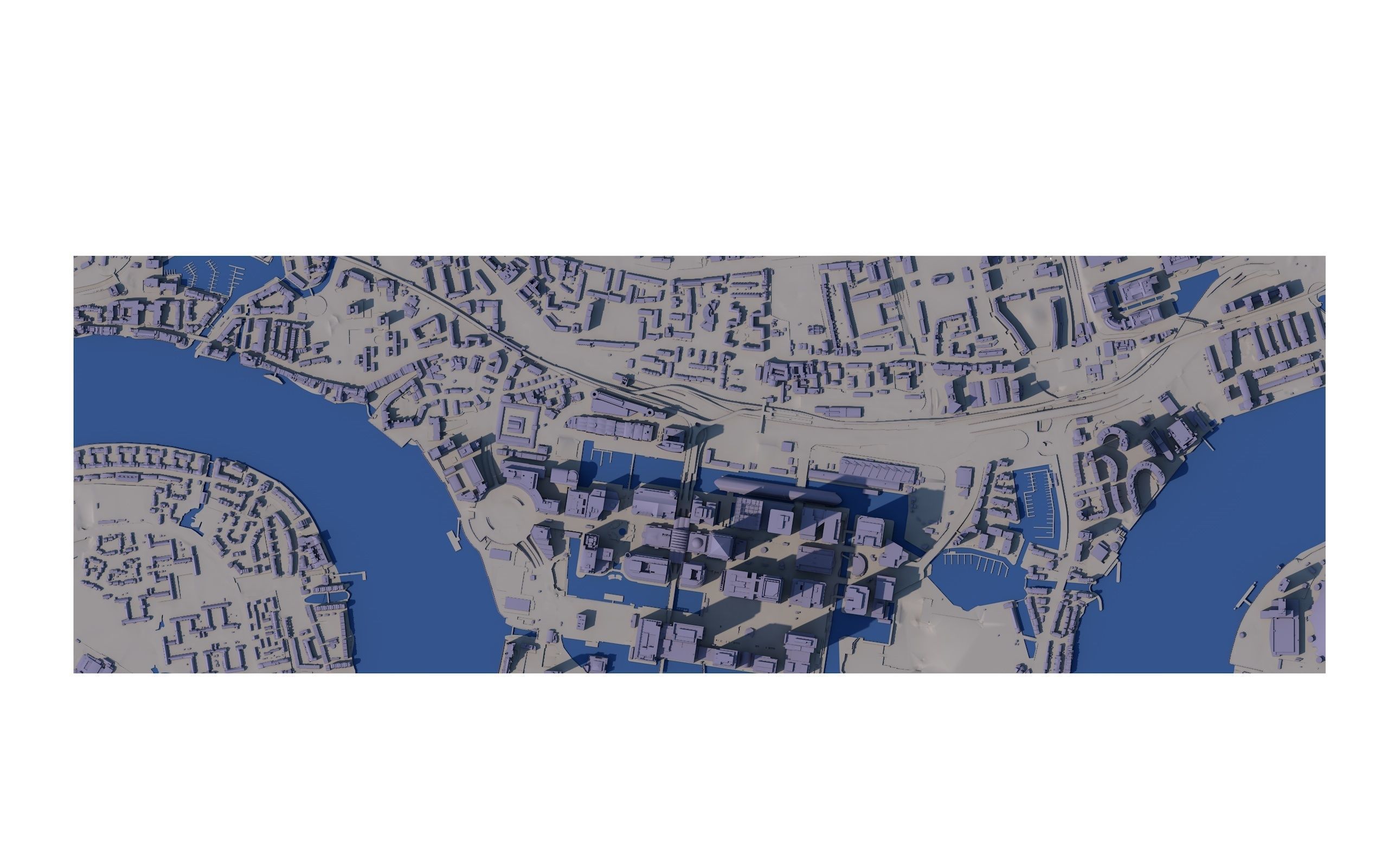 Large London city model 25 square kilometres 3D model_3