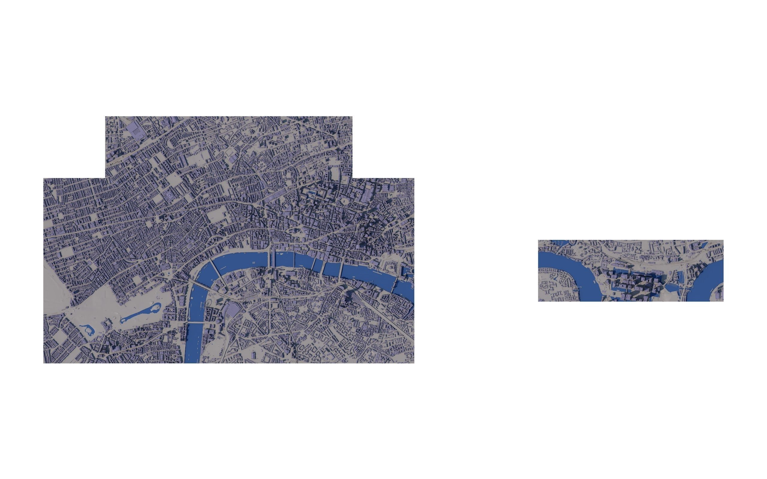 Large London city model 25 square kilometres 3D model_33
