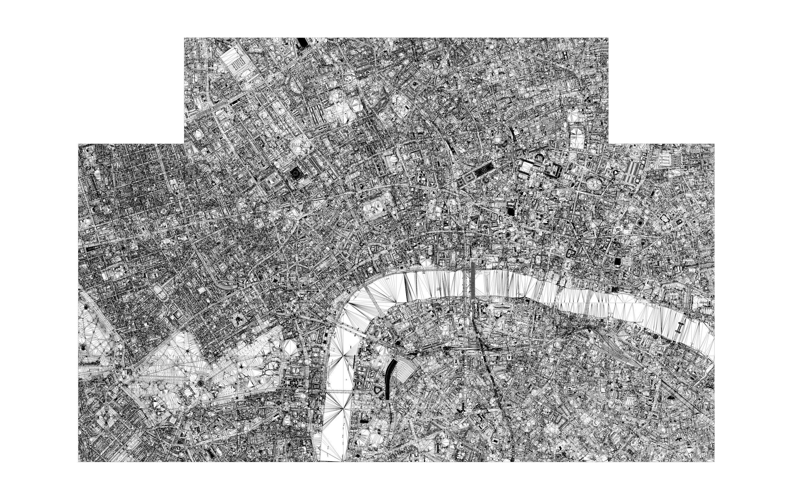 Large London city model 25 square kilometres 3D model_39