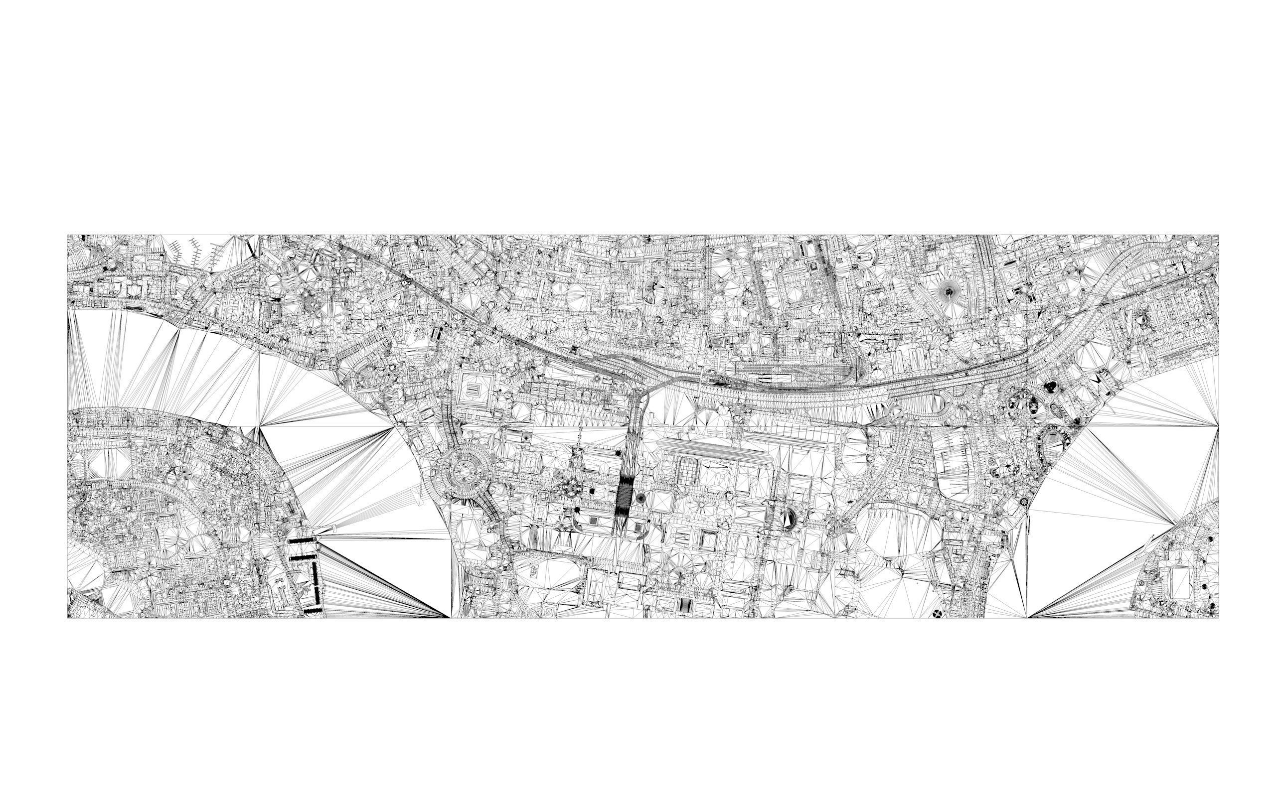 Large London city model 25 square kilometres 3D model_28