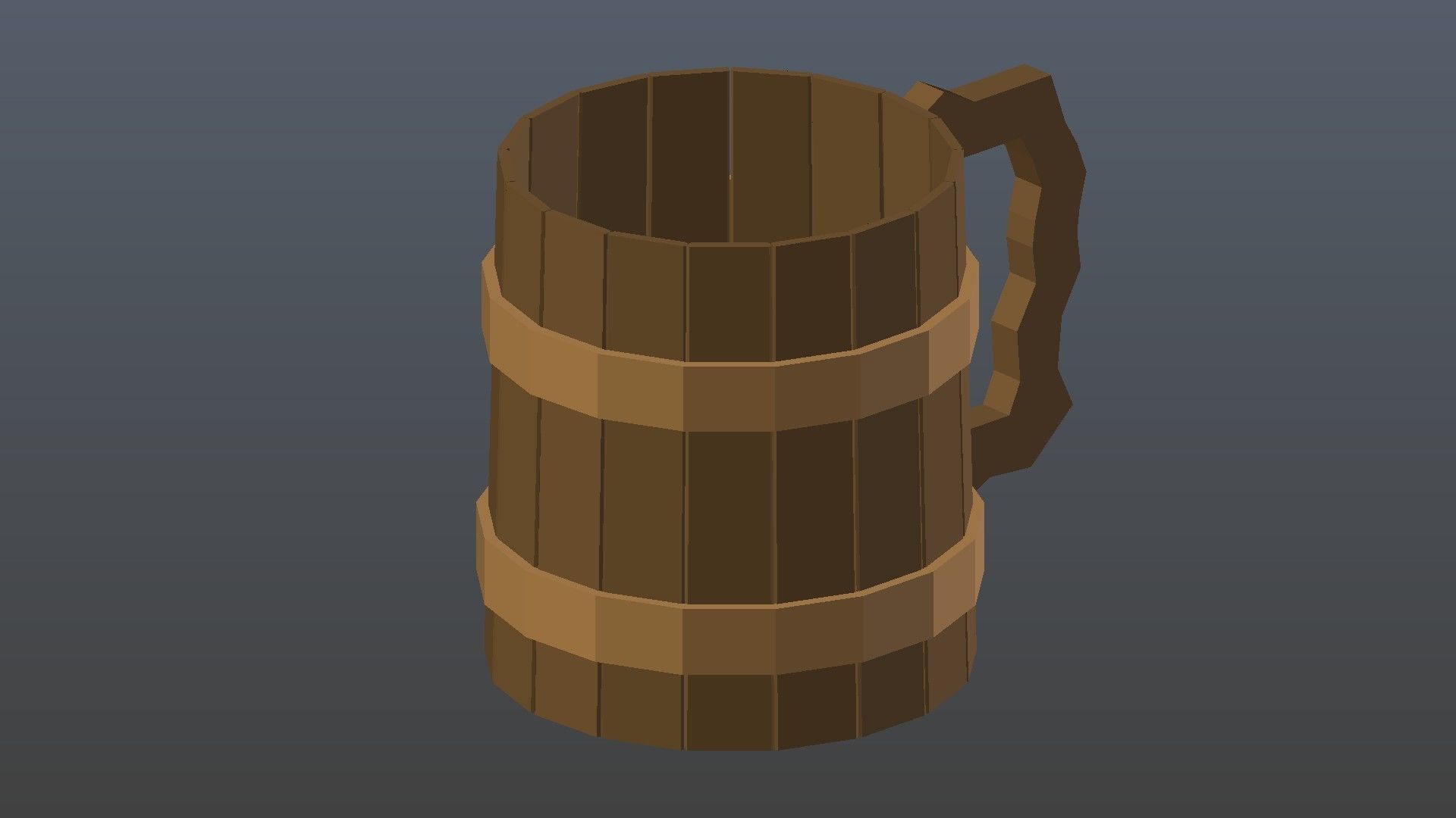 Low Poly Beer Mug Low-poly 3D model_11