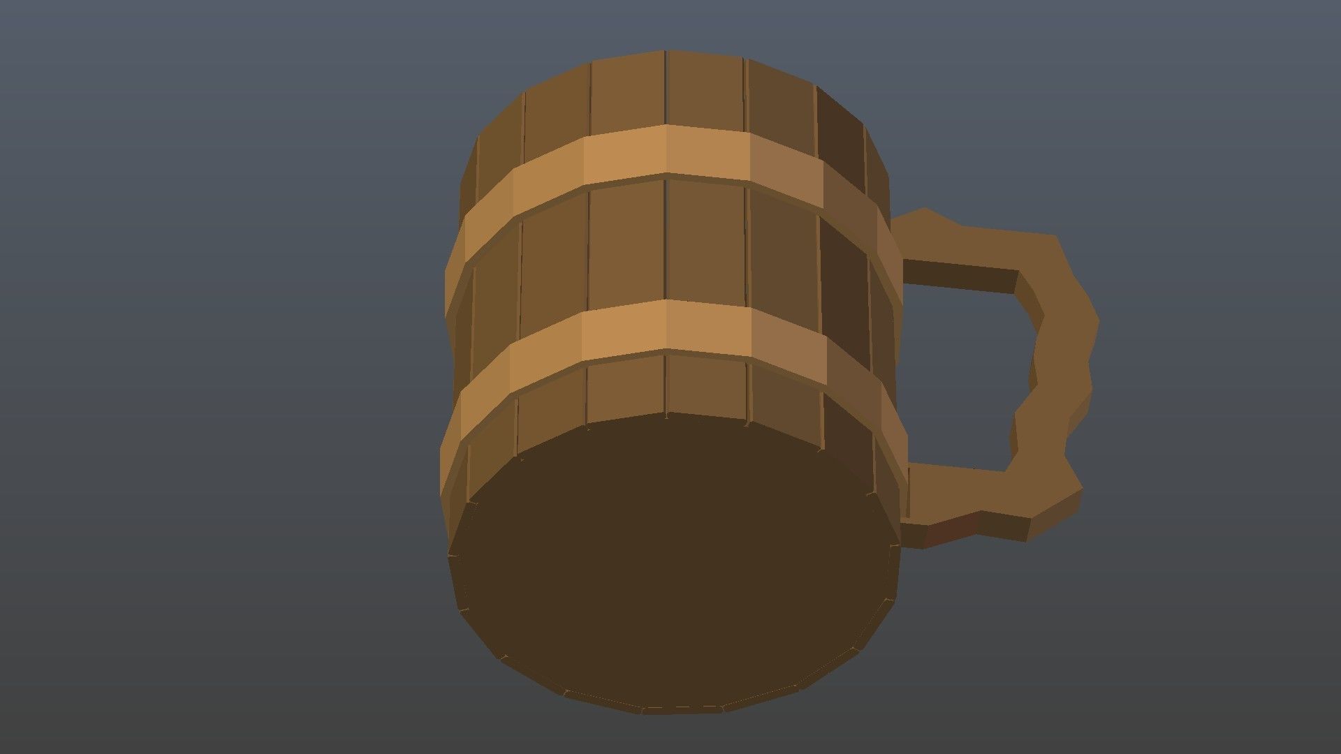 Low Poly Beer Mug Low-poly 3D model_8