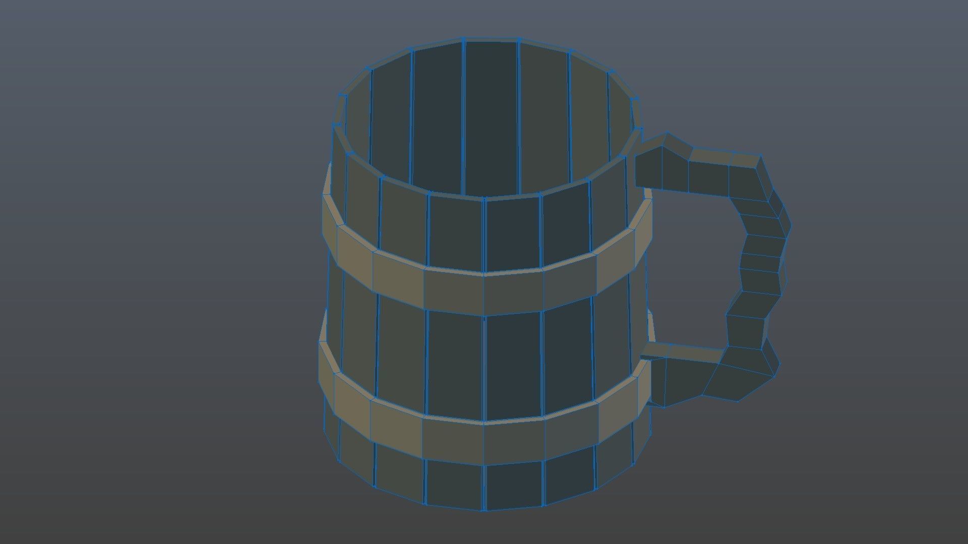 Low Poly Beer Mug Low-poly 3D model_13