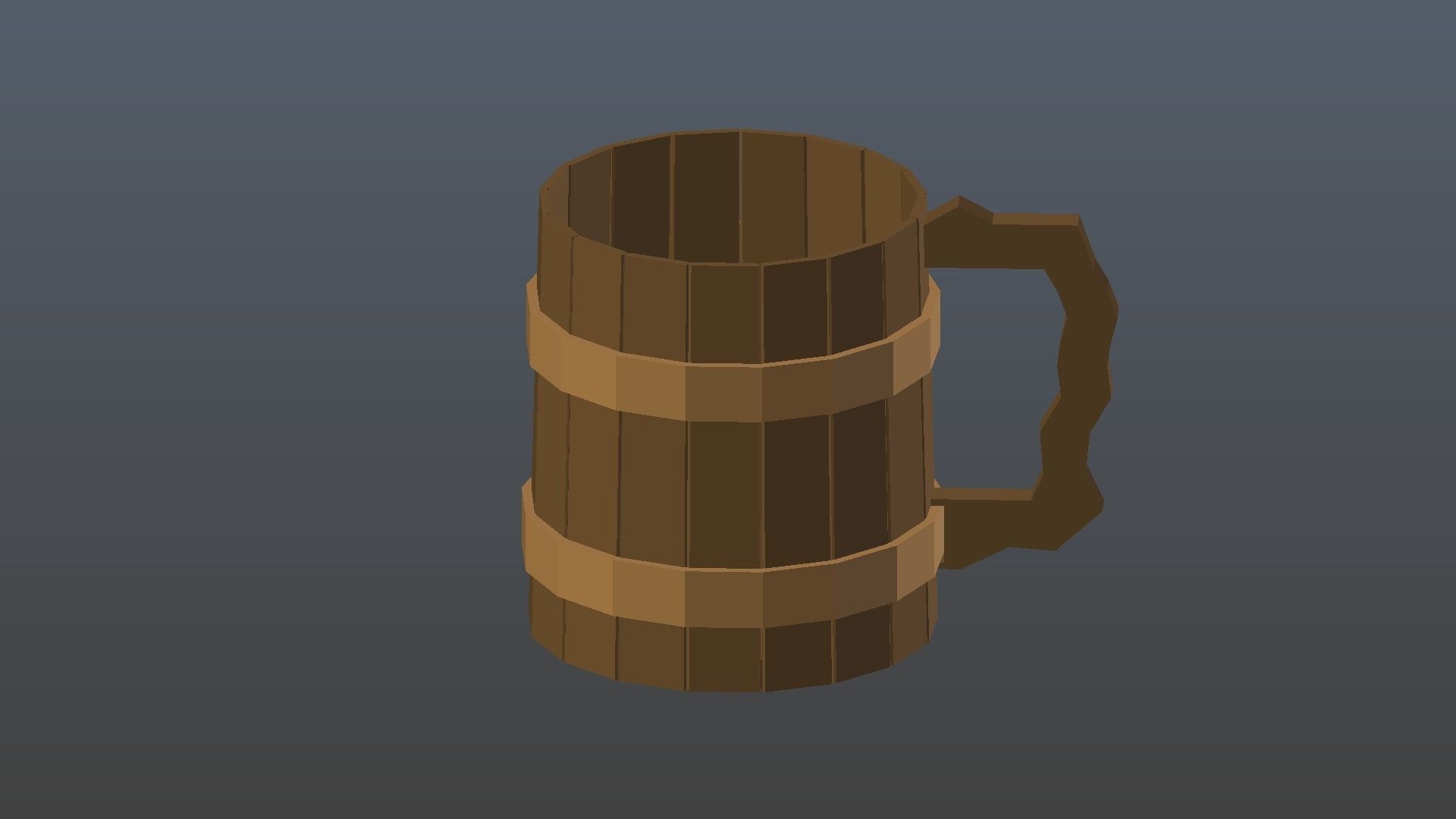 Low Poly Beer Mug Low-poly 3D model_6