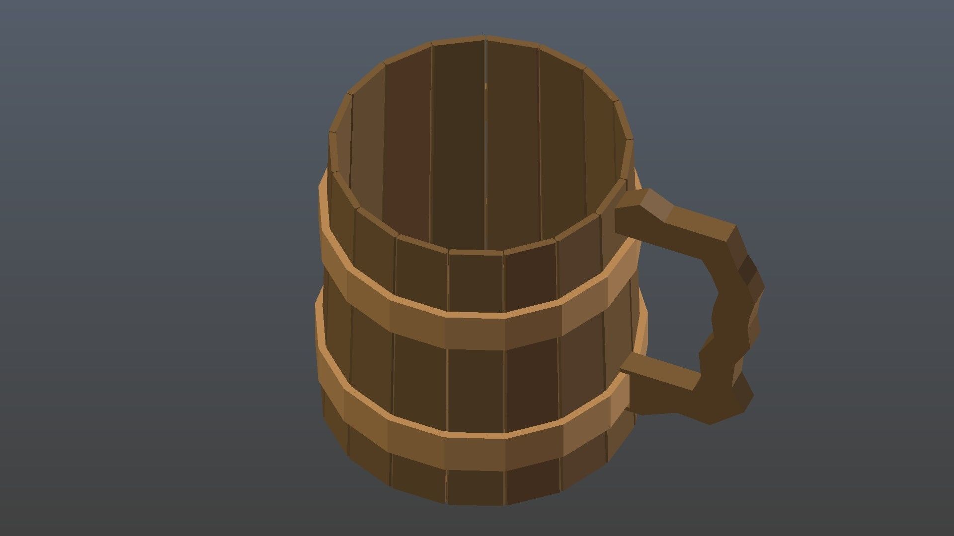 Low Poly Beer Mug Low-poly 3D model_7