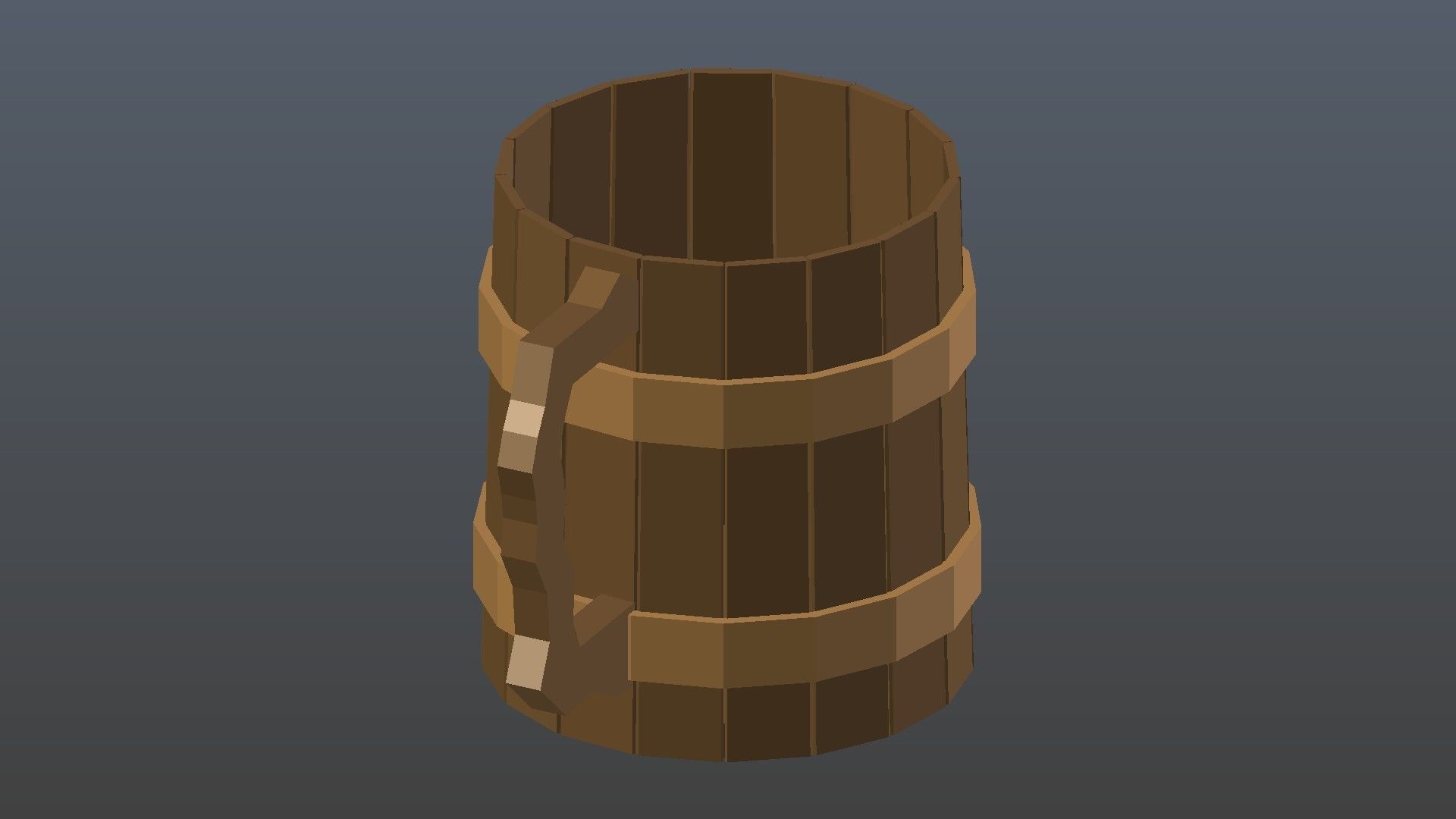 Low Poly Beer Mug Low-poly 3D model_9