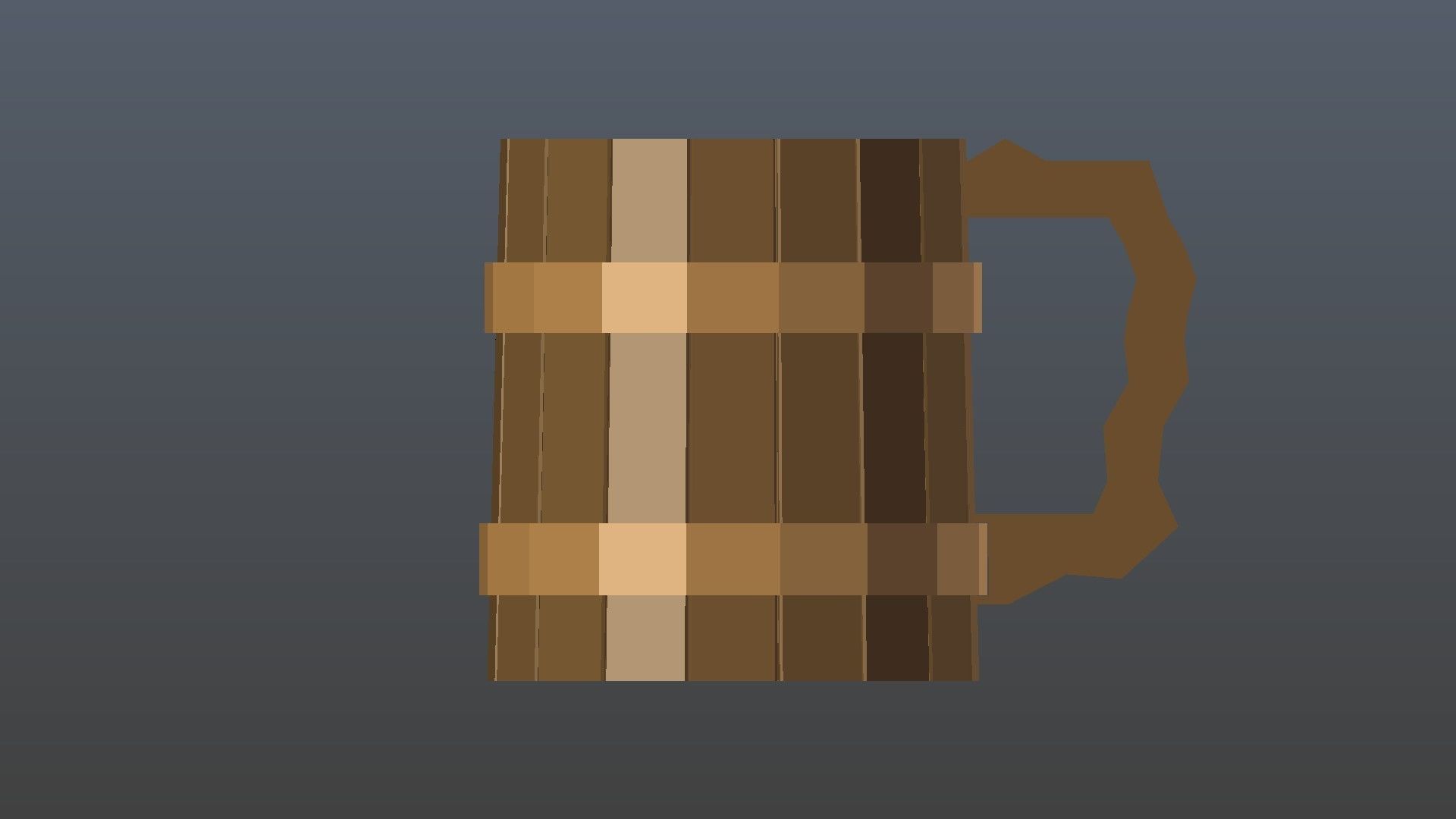 Low Poly Beer Mug Low-poly 3D model_12
