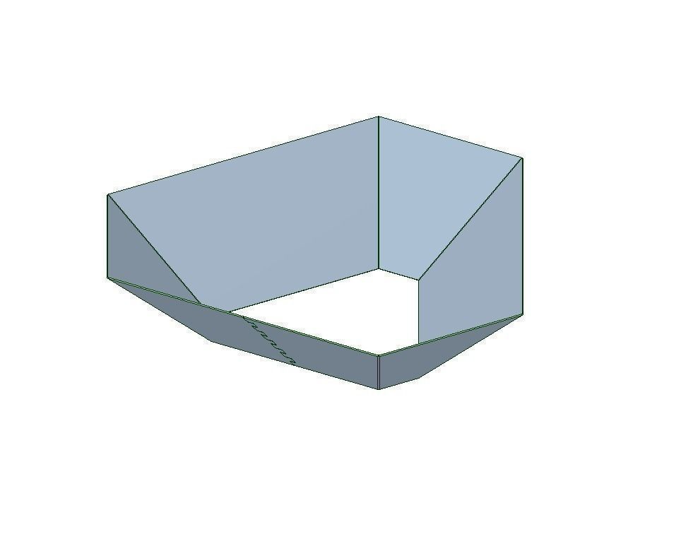Sheet Metal Duct Free 3D model