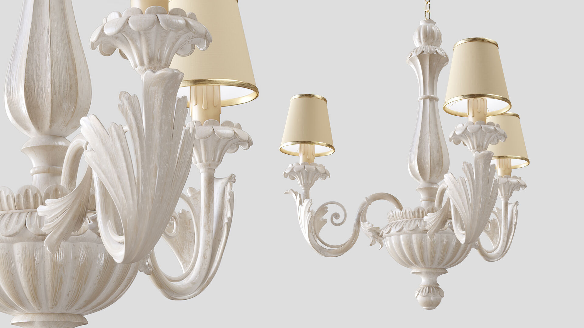 Chandelier Silvano Grifoni 3 lamp 3D model_6