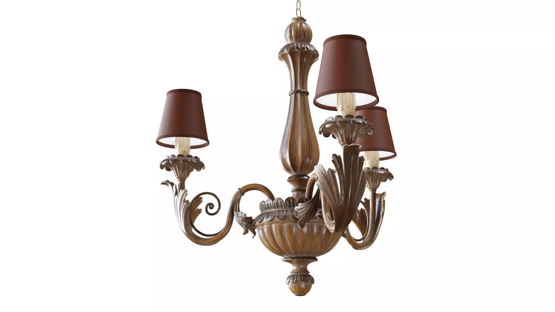 Chandelier Silvano Grifoni 3 lamp 3D model_0