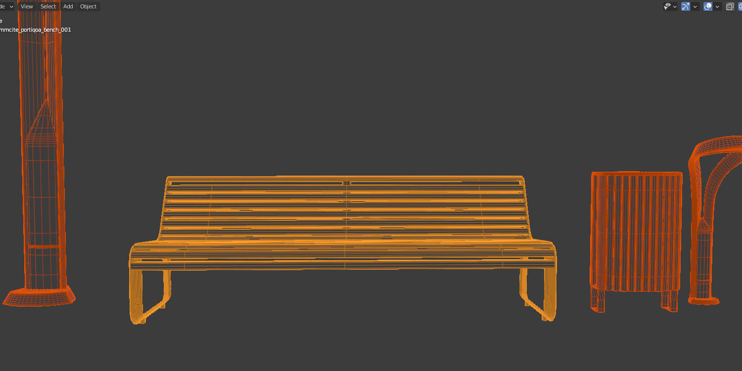 Elements for park 01 3D model_17