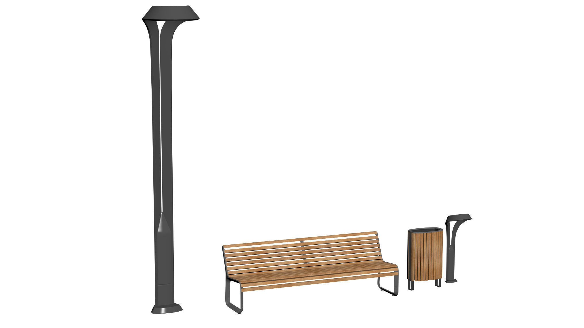 Elements for park 01 3D model_18