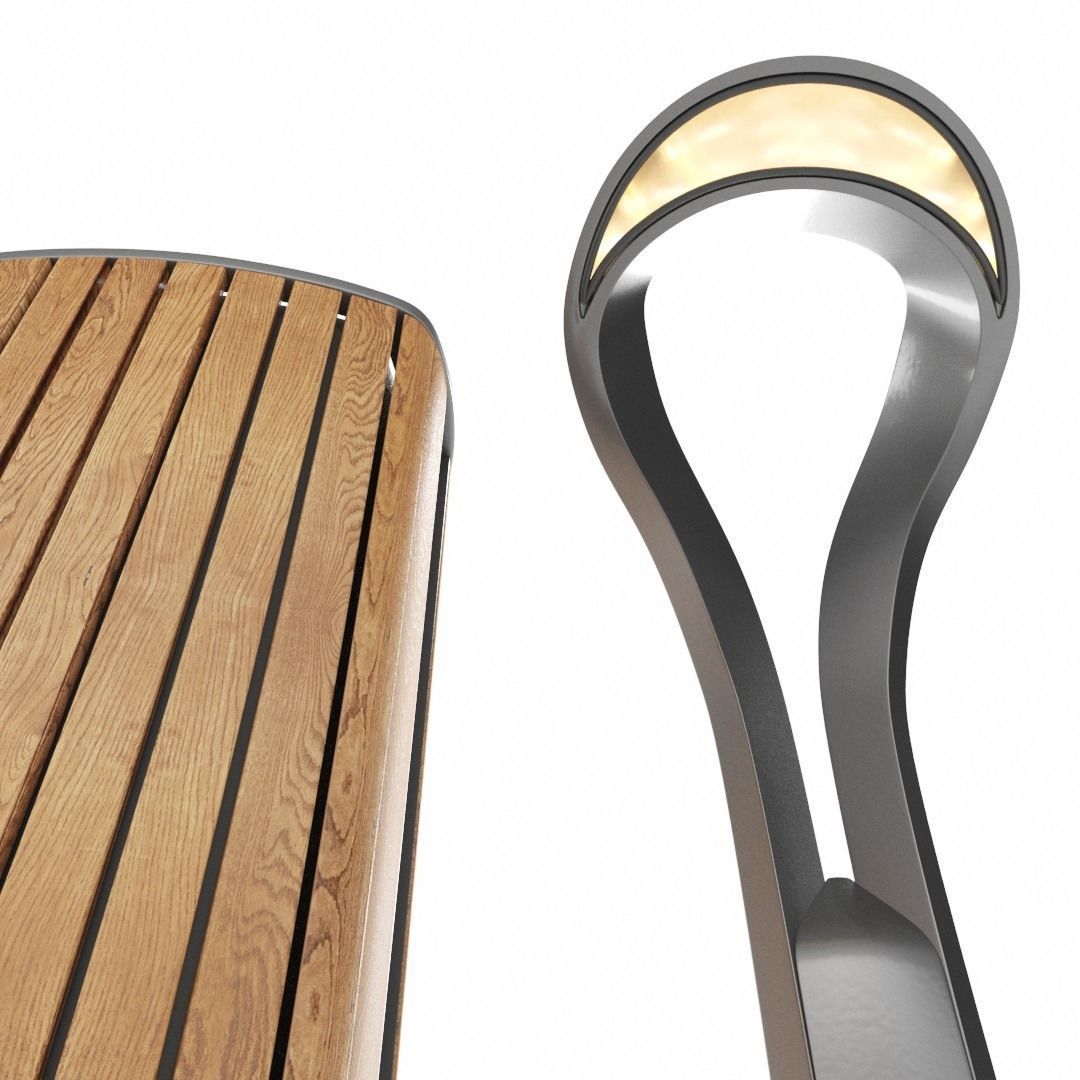 Elements for park 01 3D model_7