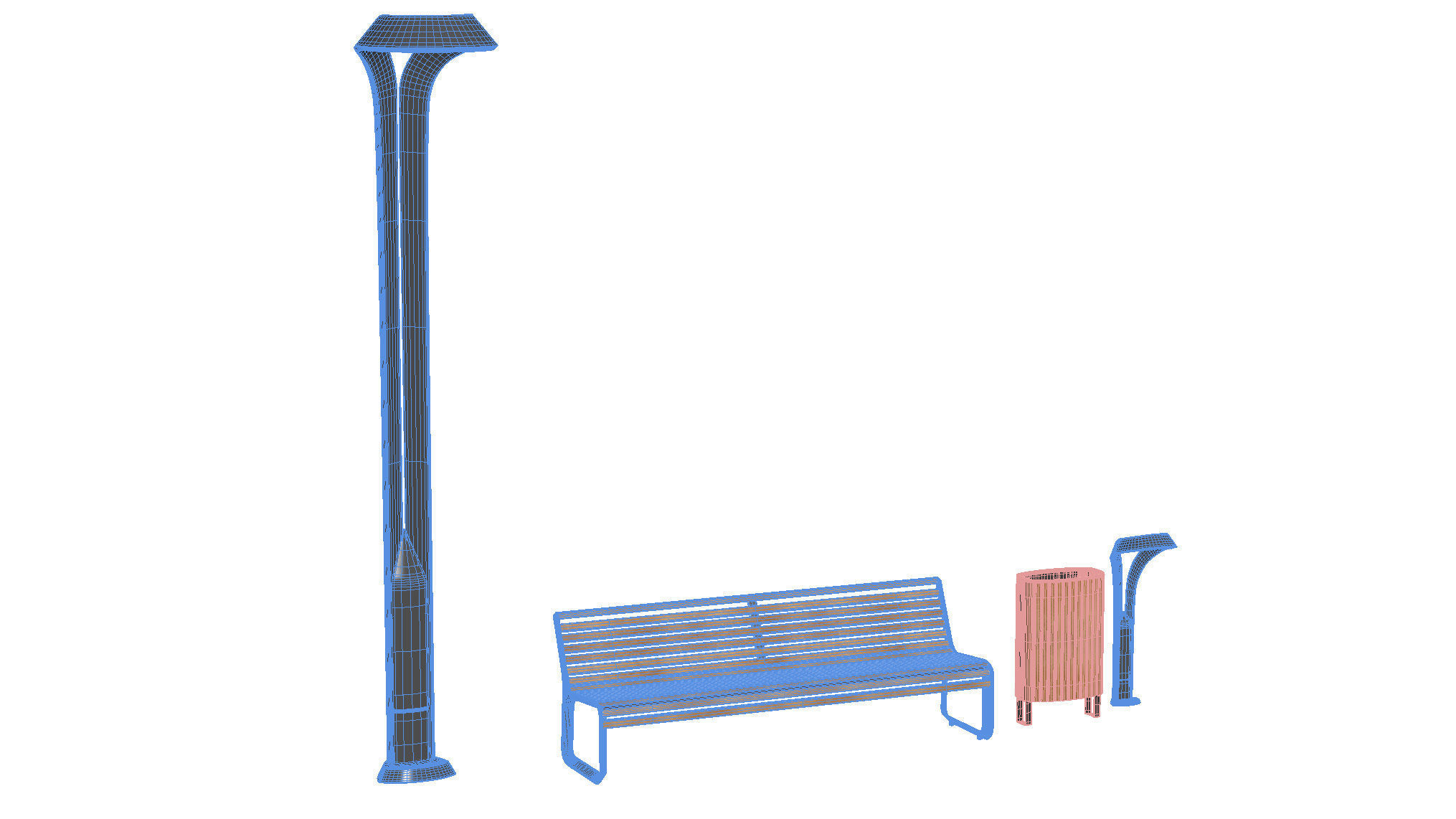 Elements for park 01 3D model_19