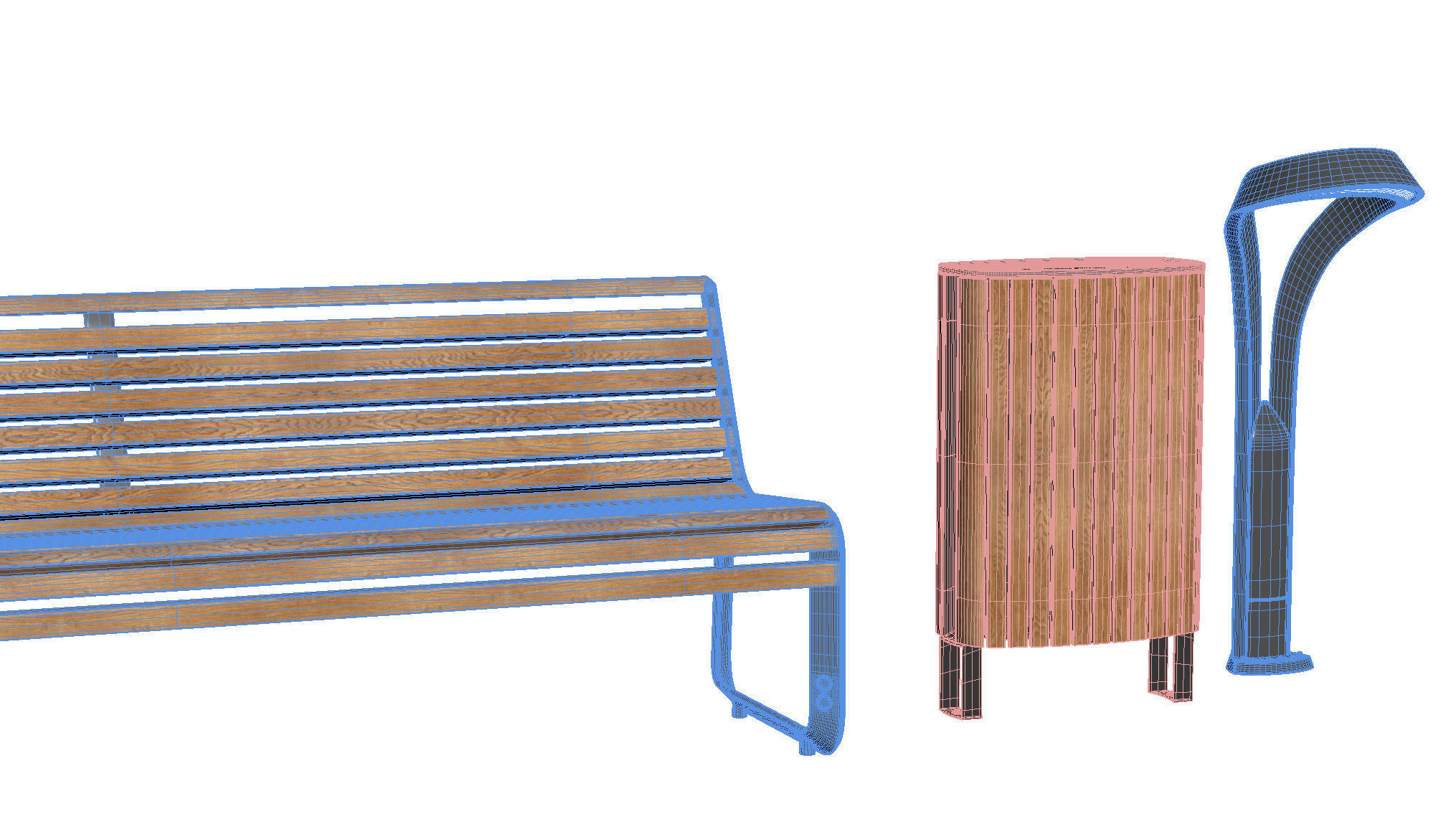 Elements for park 01 3D model_21