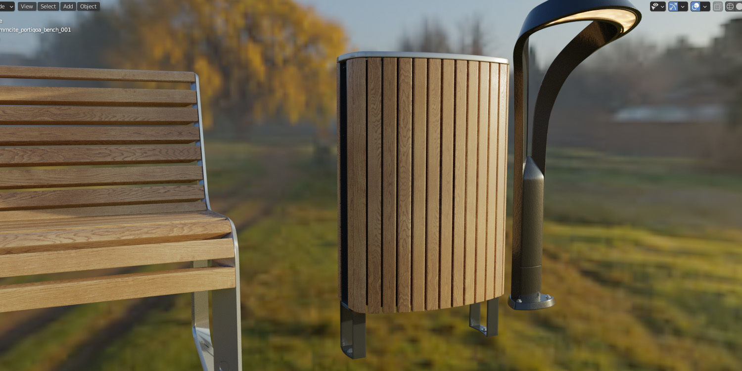 Elements for park 01 3D model_10